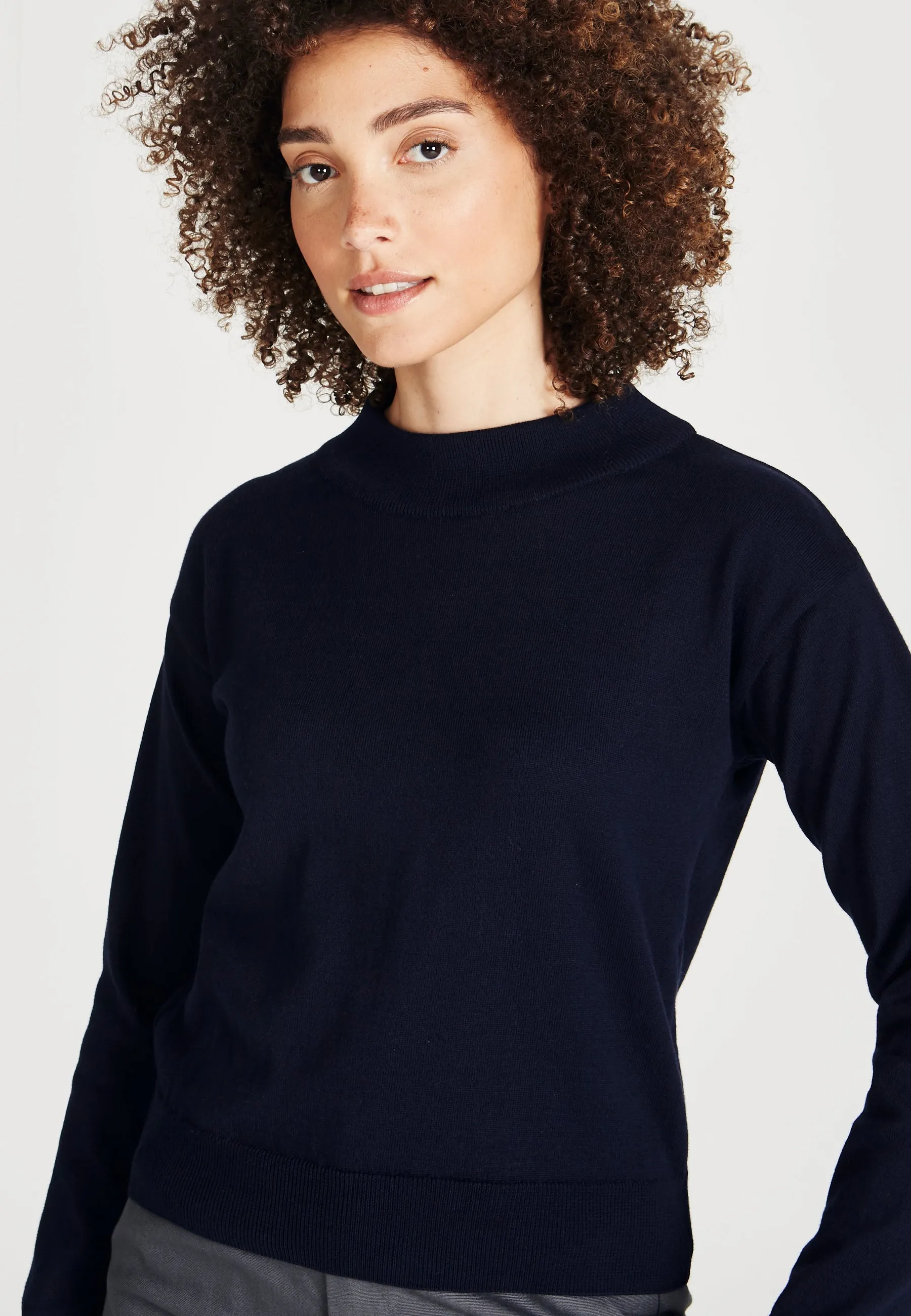 SABRINA knitted sweater made from organic cotton - Blue Givn Berlin