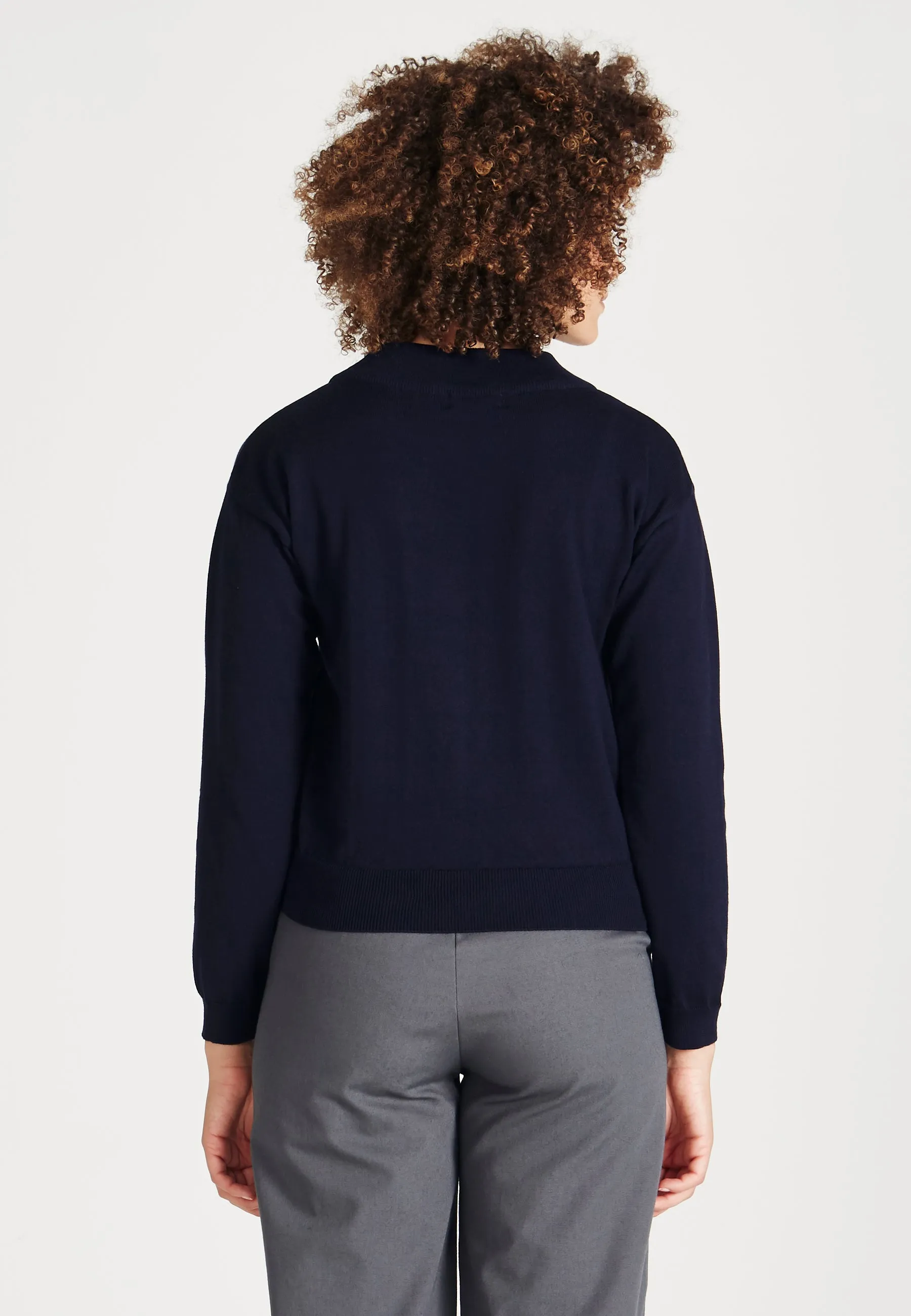 SABRINA knitted sweater made from organic cotton - Blue Givn Berlin