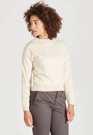 SABRINA Knitted Sweater Made From Organic Cotton - Light Beige Givn Berlin