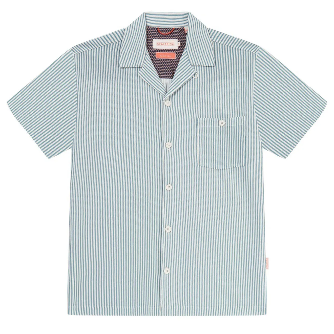 Sealskinz Weeting SS Jacquard Shirt Blue