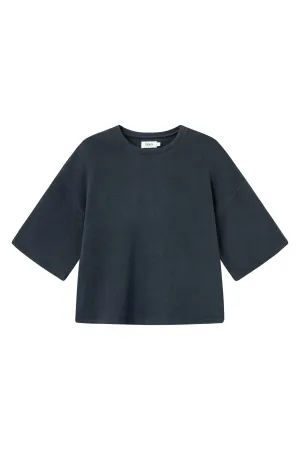 SELMA recycled cotton sweater - Midnight Blue Givn Berlin