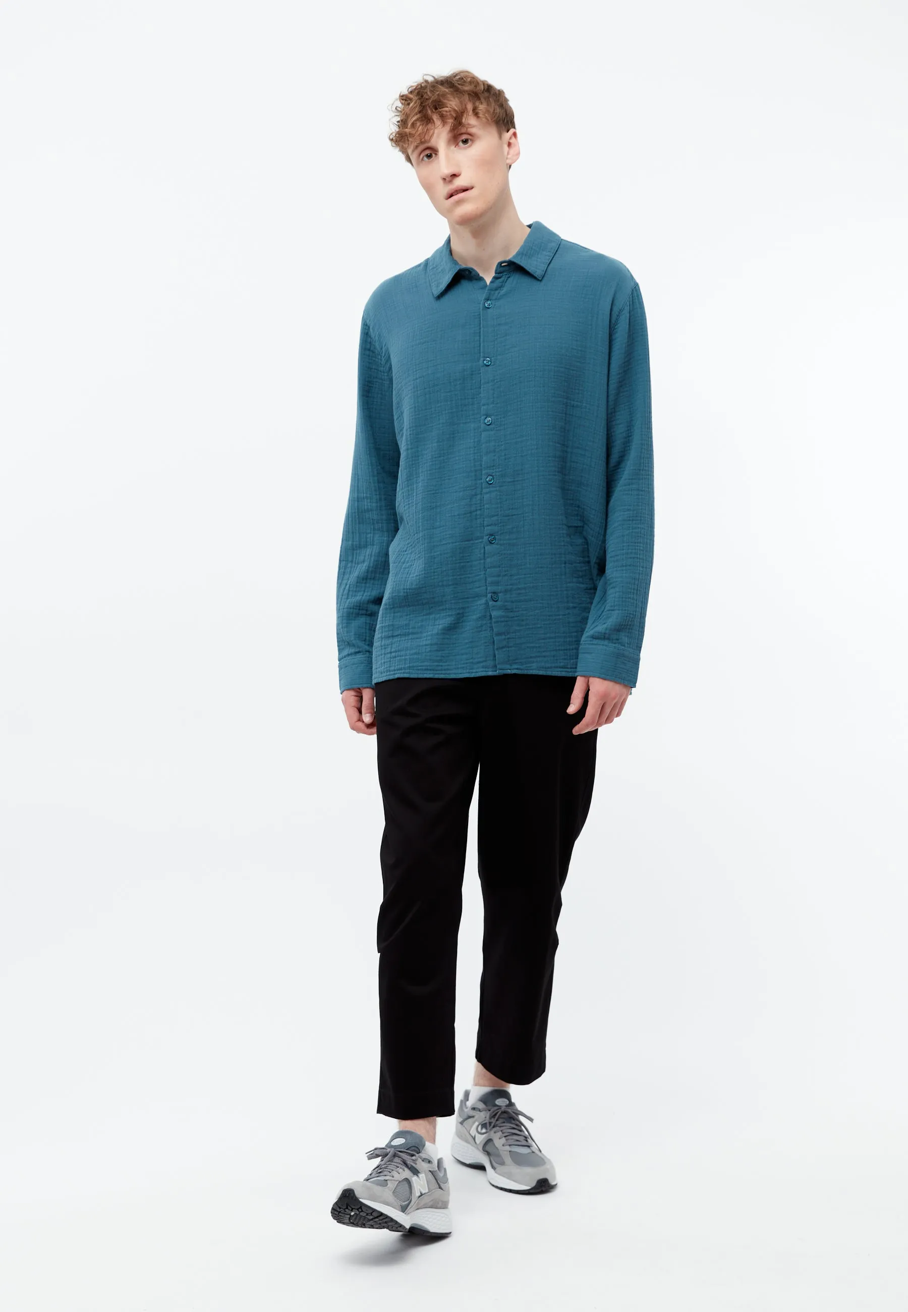 Shirt GBHOLGER out of organic cotton muslin in oversized fit Givn Berlin