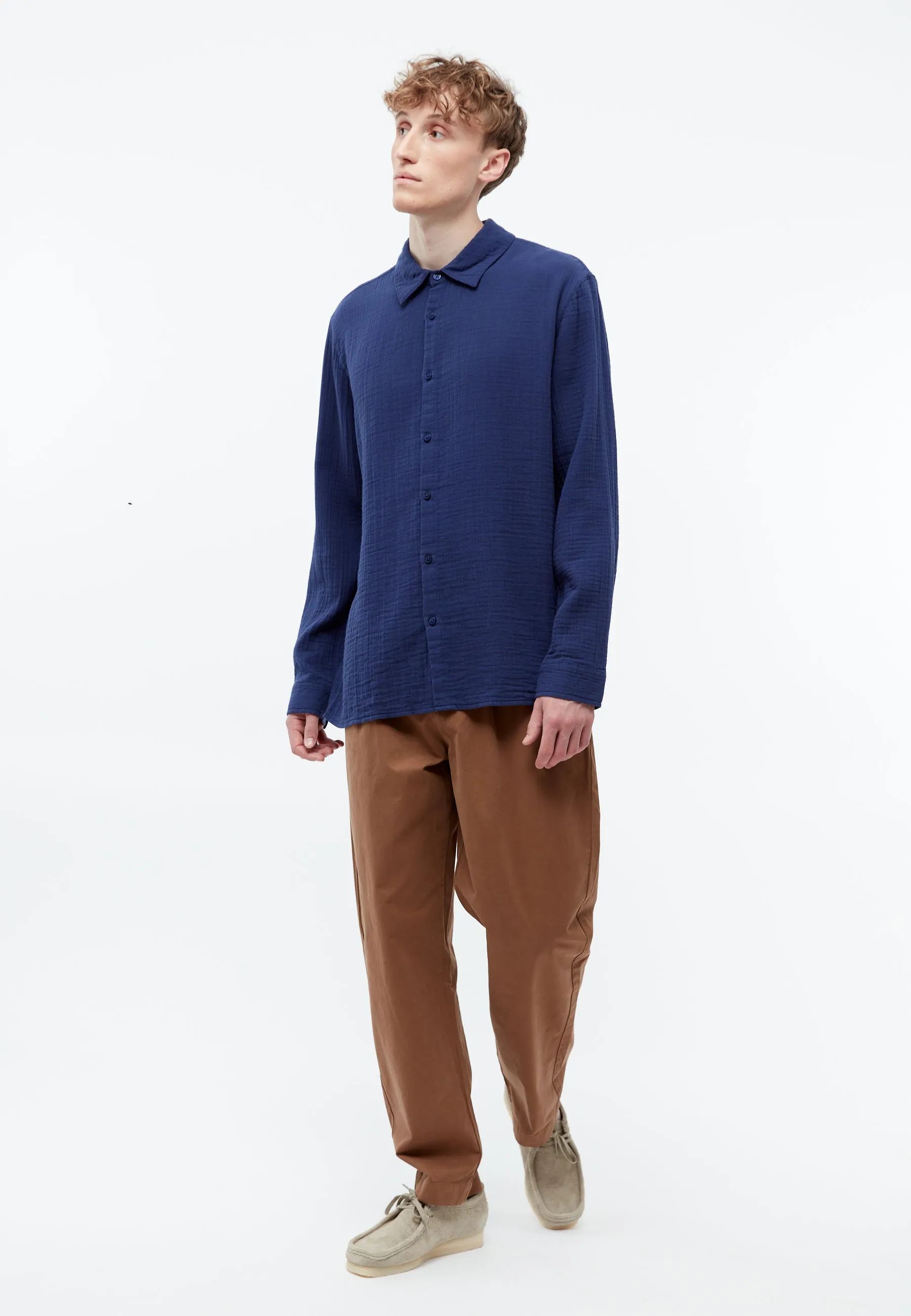 Shirt GBHOLGER out of organic cotton muslin in oversized fit Givn Berlin