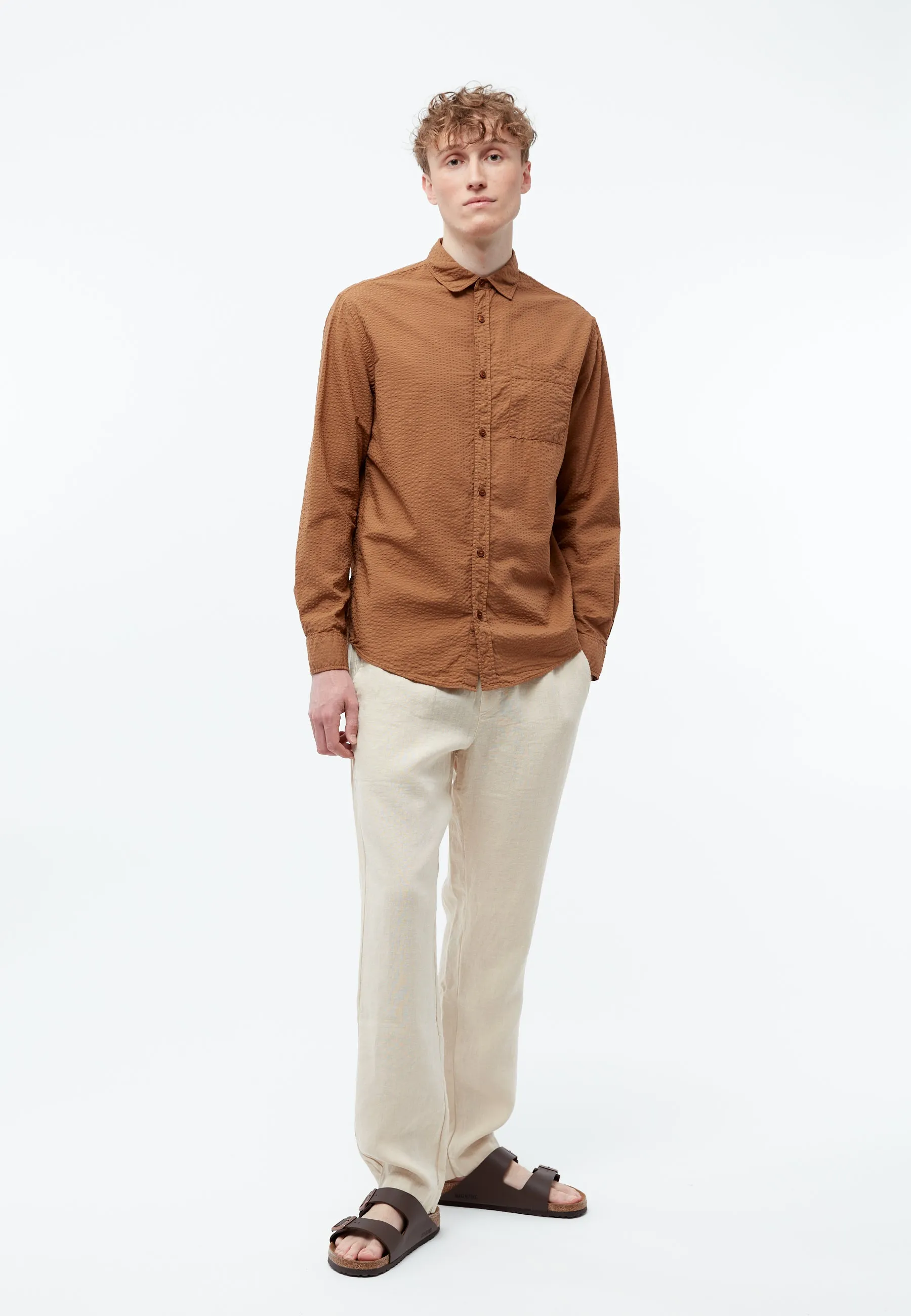 Shirt GBYUVAL out of Seersucker organic cotton Givn Berlin
