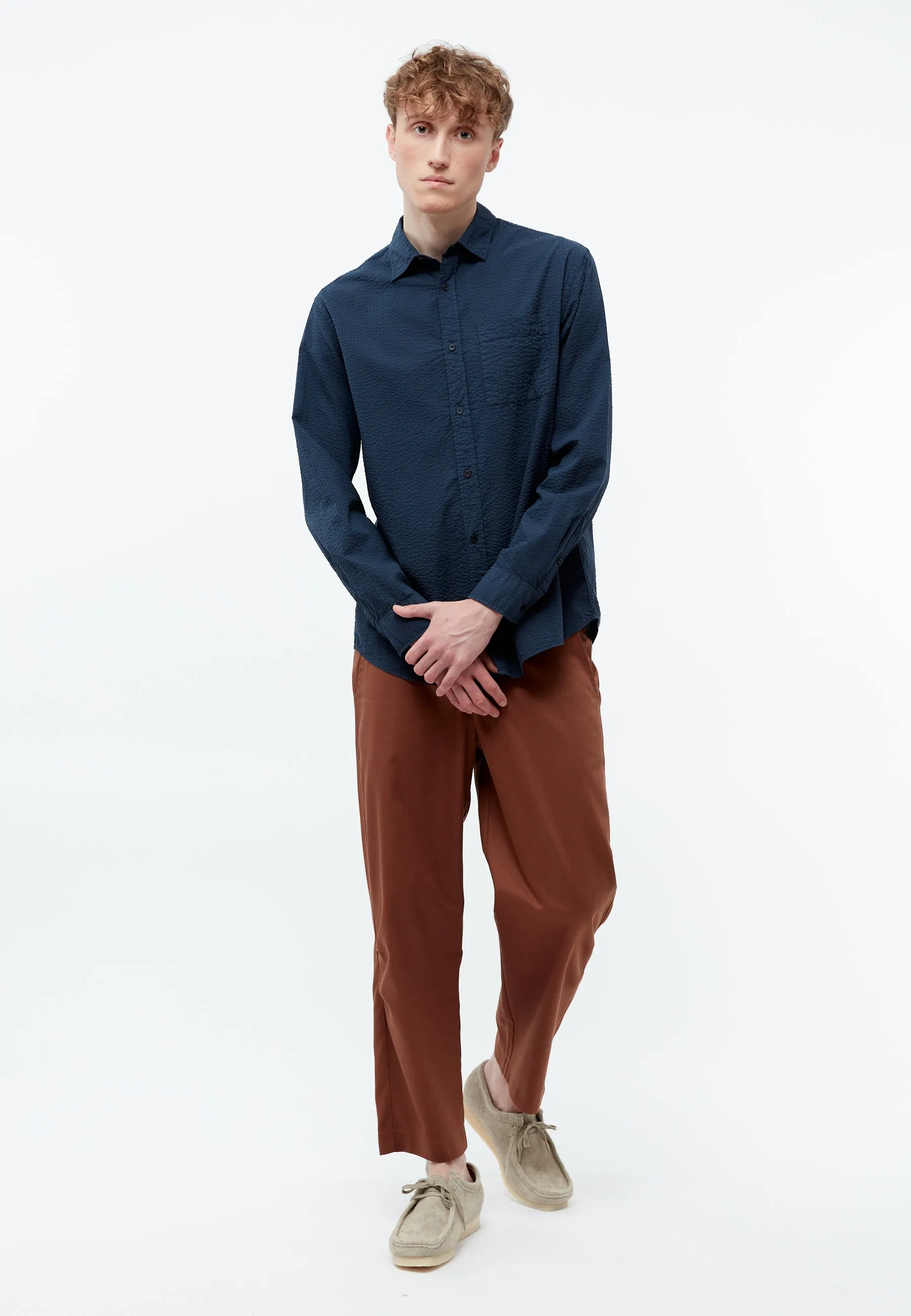 Shirt GBYUVAL out of Seersucker organic cotton Givn Berlin