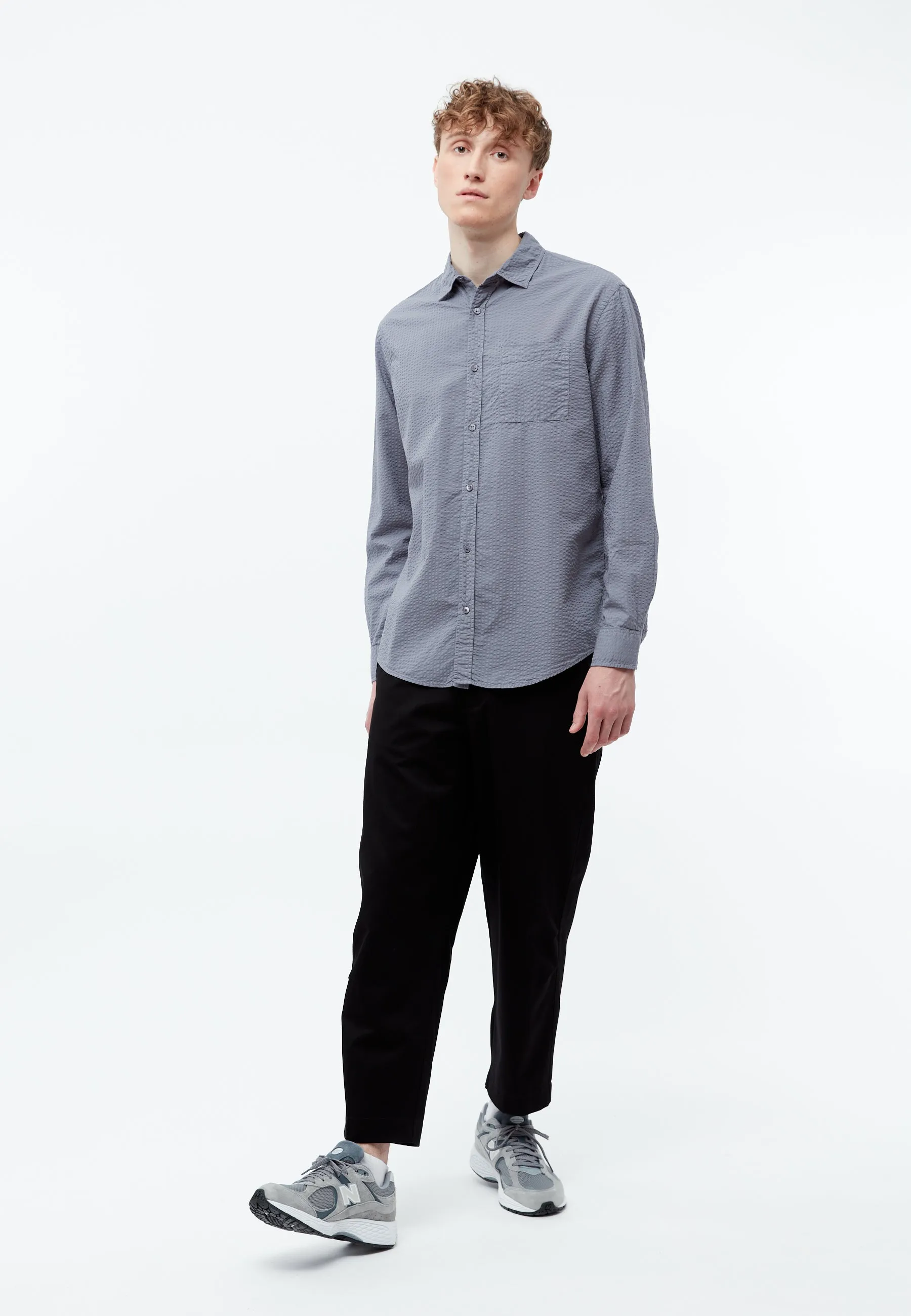 Shirt GBYUVAL out of Seersucker organic cotton Givn Berlin