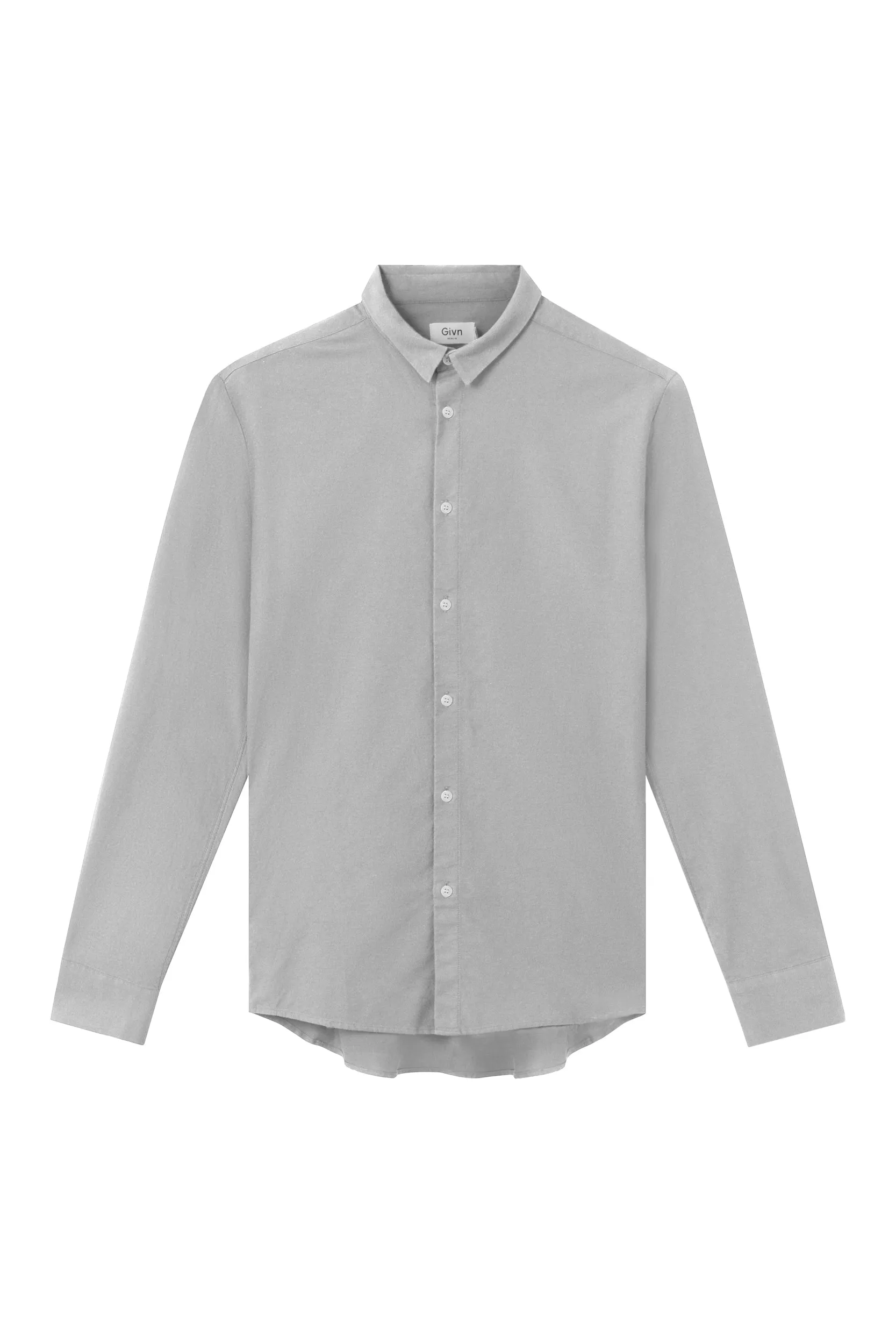 Shirt KENT organic cotton - Mid Grey (Oxford) Givn Berlin