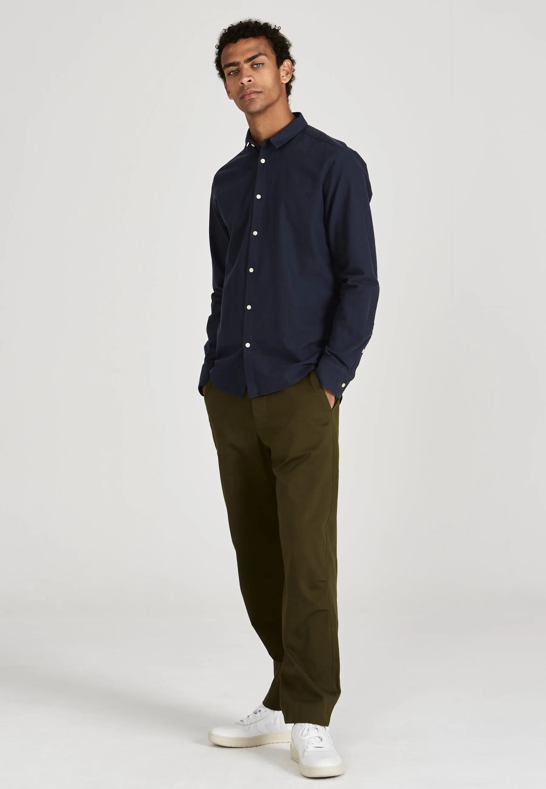 Shirt KENT organic cotton - Midnight Blue (Oxford) Givn Berlin