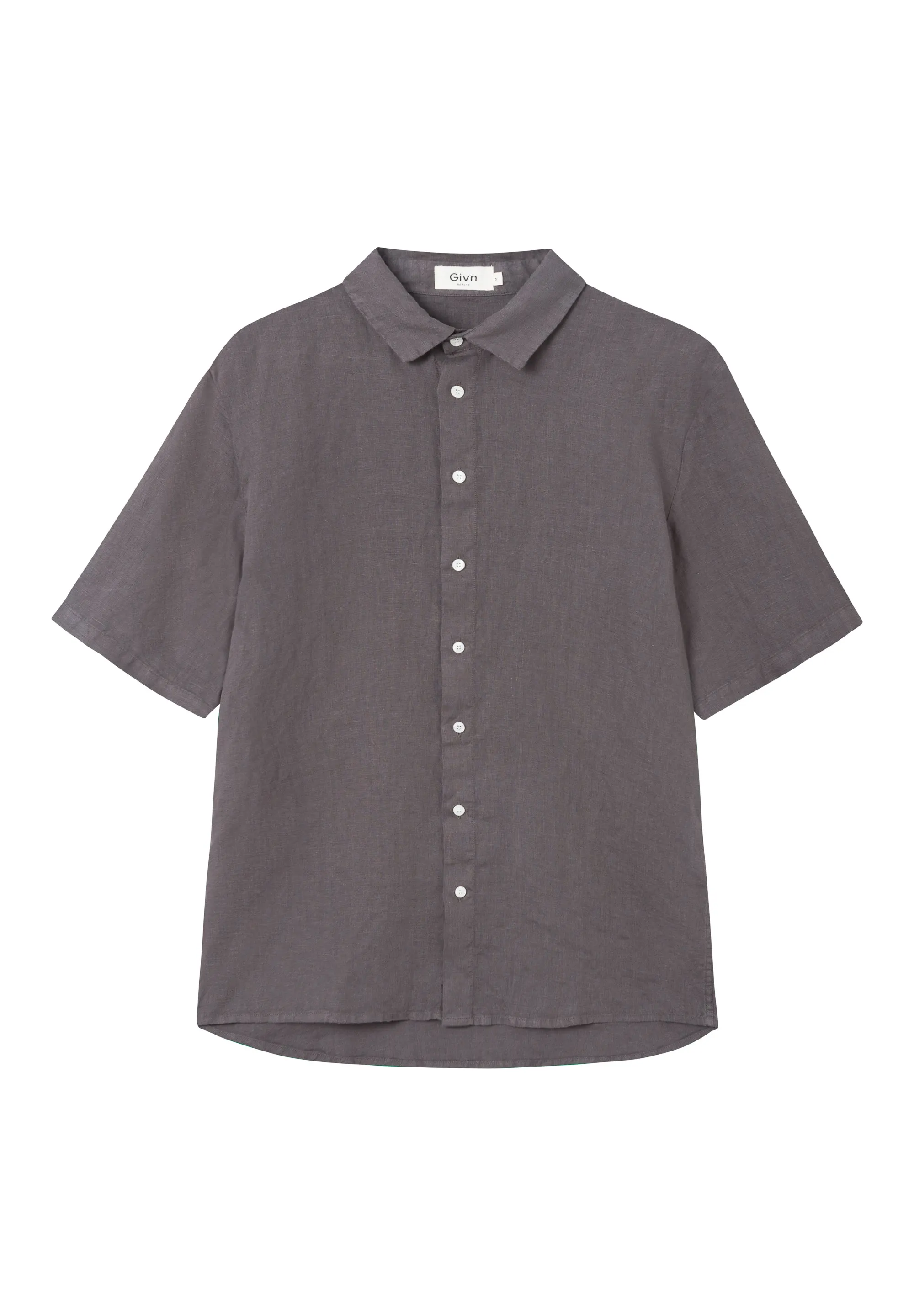 Short Sleeve Shirt GBDYLAN In Linen - Taupe (Linen) Givn Berlin