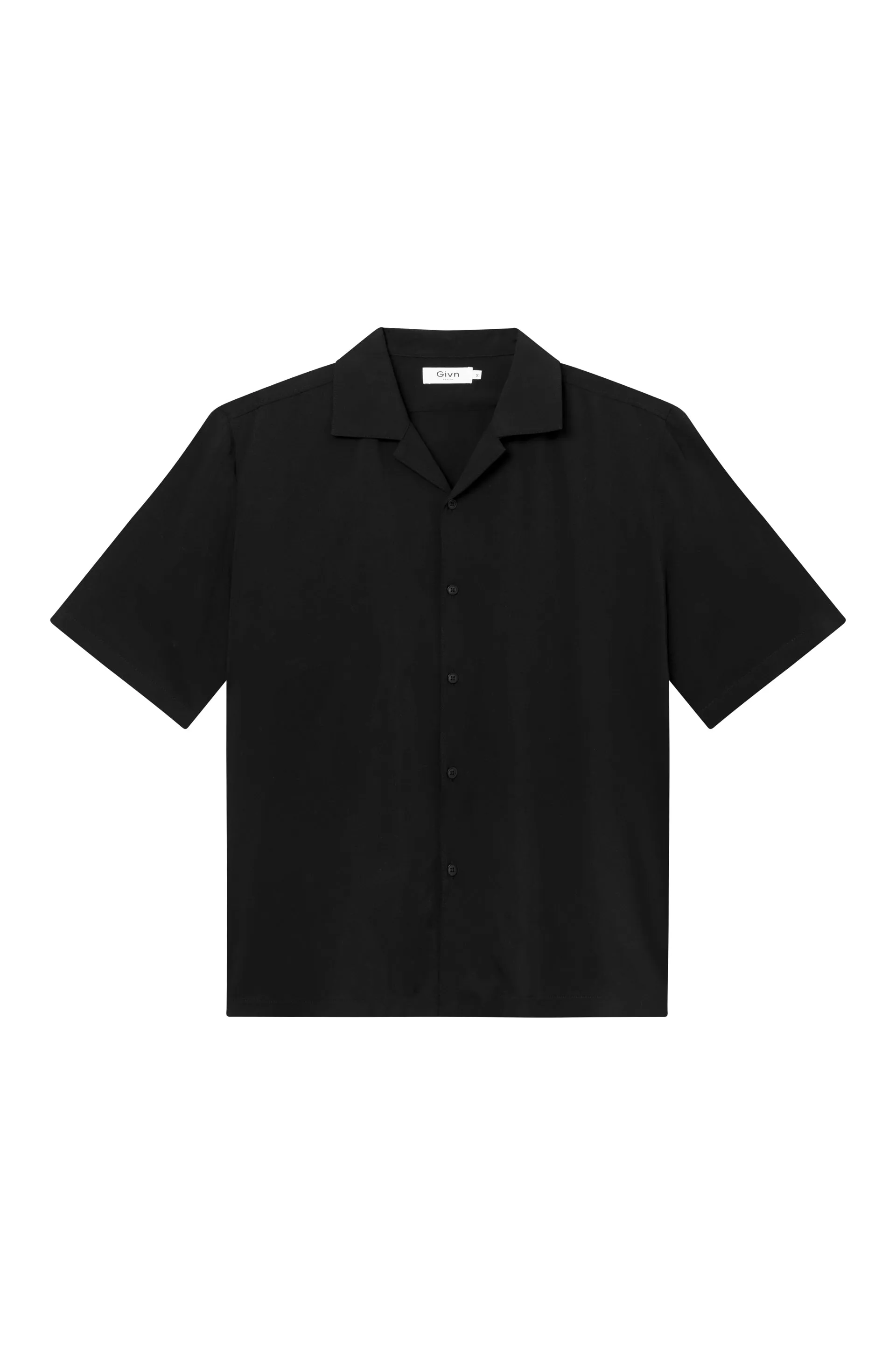 Short-sleeved shirt GBLUCA from LENZING™ ECOVERO™ - Black Givn Berlin
