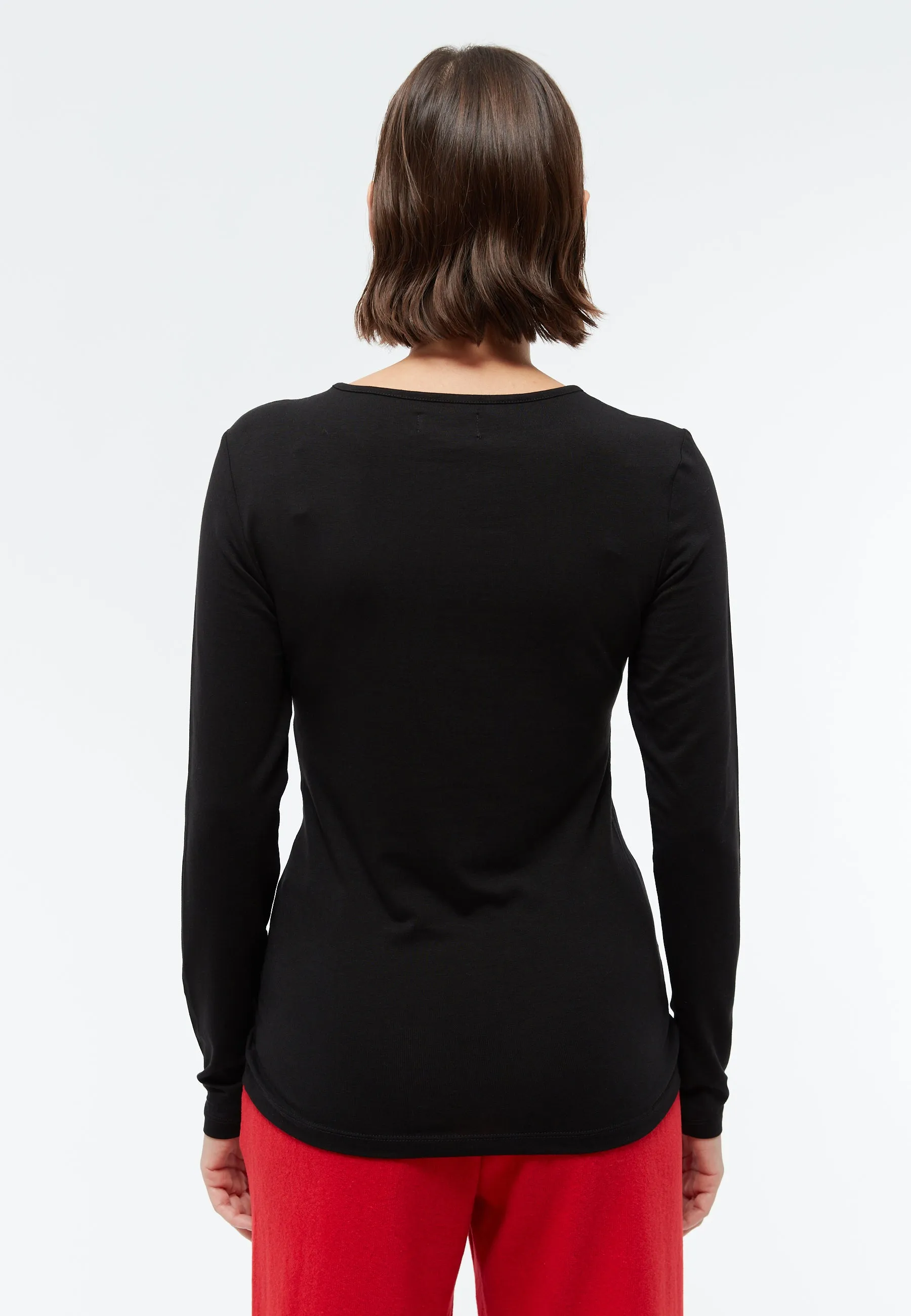 SONJA longsleeve in TENCEL™ Lyocell - Black (Tencel) Givn Berlin