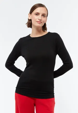 SONJA longsleeve in TENCEL™ Lyocell - Black (Tencel) Givn Berlin