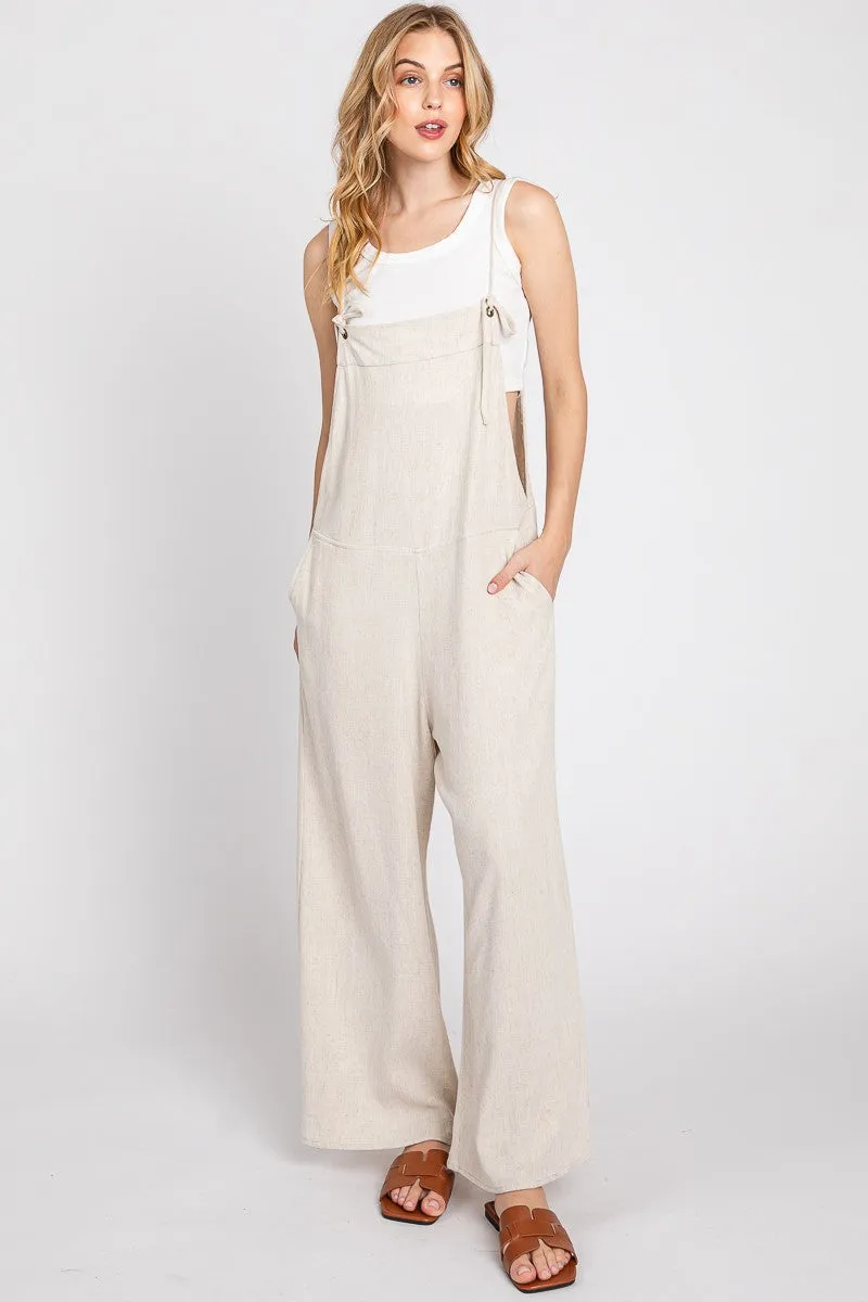 SPAGHETTI STRAP OVERALLS