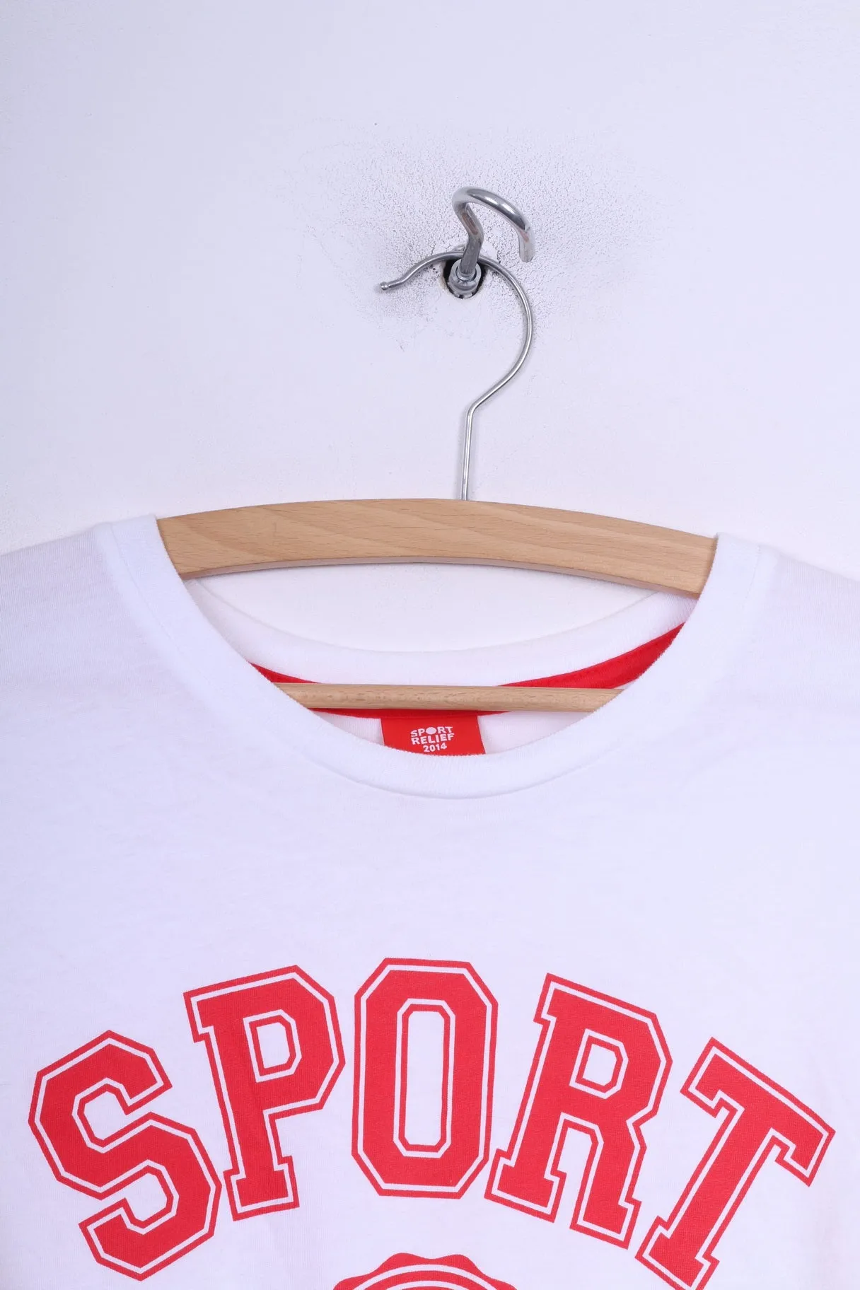 Sport Relief 2014 Mens S T-Shirt Graphic 2014 Run Swim Cycle Summer Top