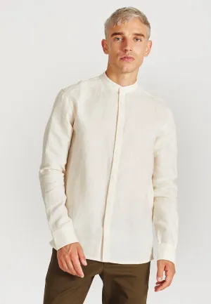 Stand-up collar linen shirt WES - Off White (Linen) Givn Berlin