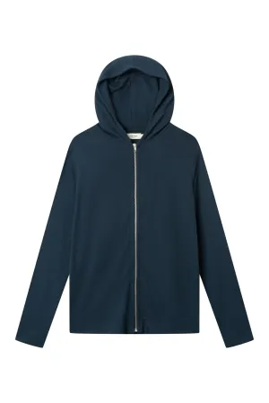 Sweat jacket ARTHUR in TENCEL™ Modal - Midnight Blue Givn Berlin