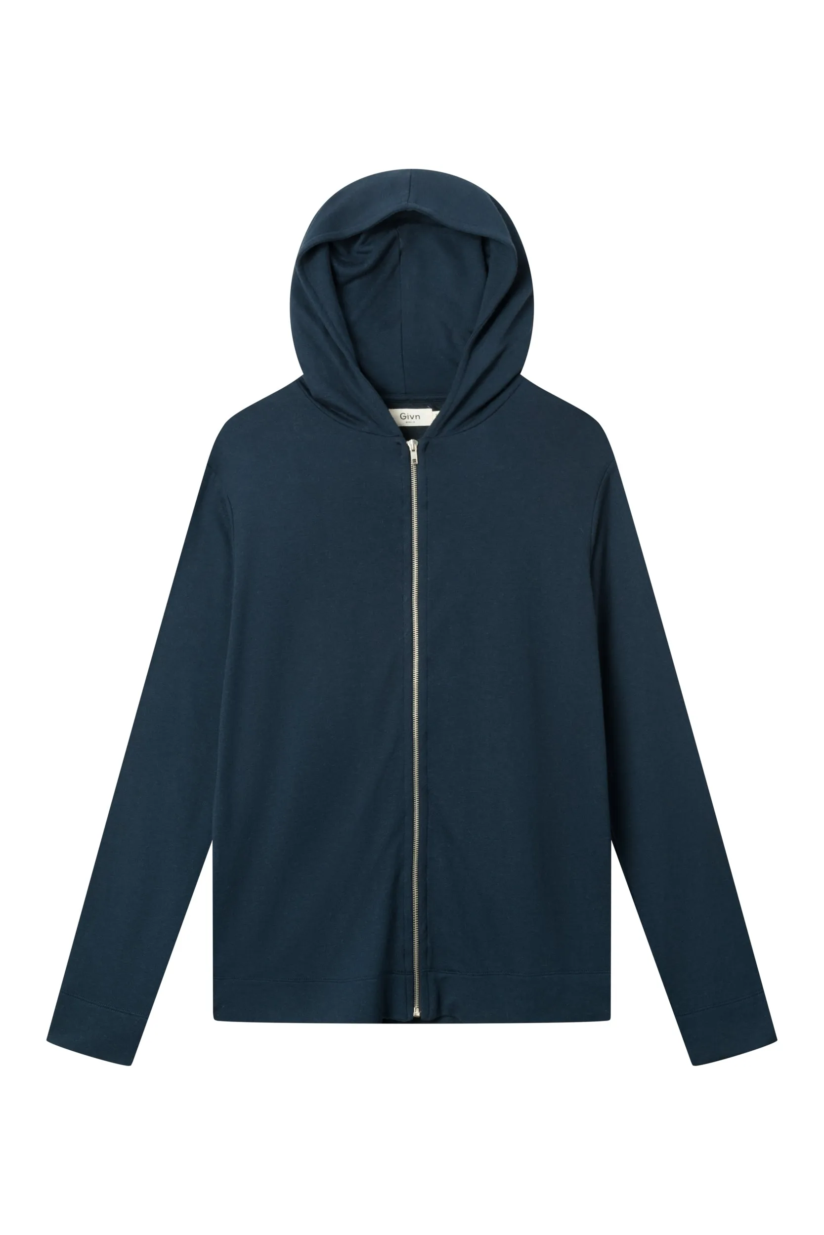 Sweat jacket ARTHUR in TENCEL™ Modal - Midnight Blue Givn Berlin