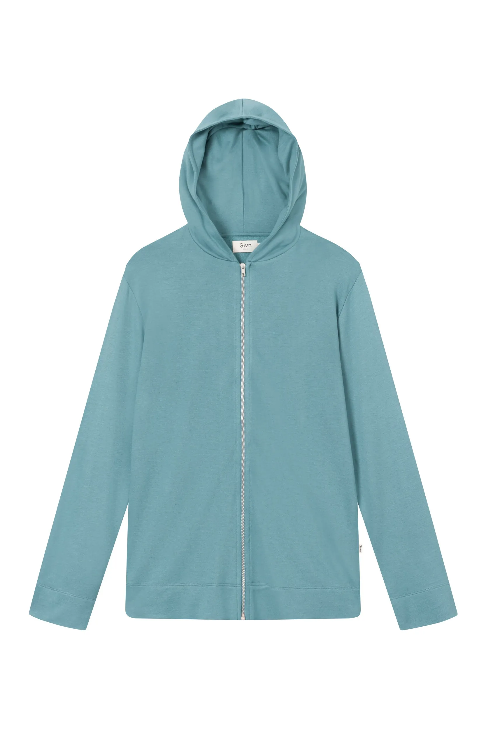 Sweat jacket ARTHUR in TENCEL™ Modal - Petrol Givn Berlin