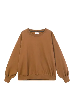 Sweater ARIANA organic cotton - Caramel Brown Givn Berlin