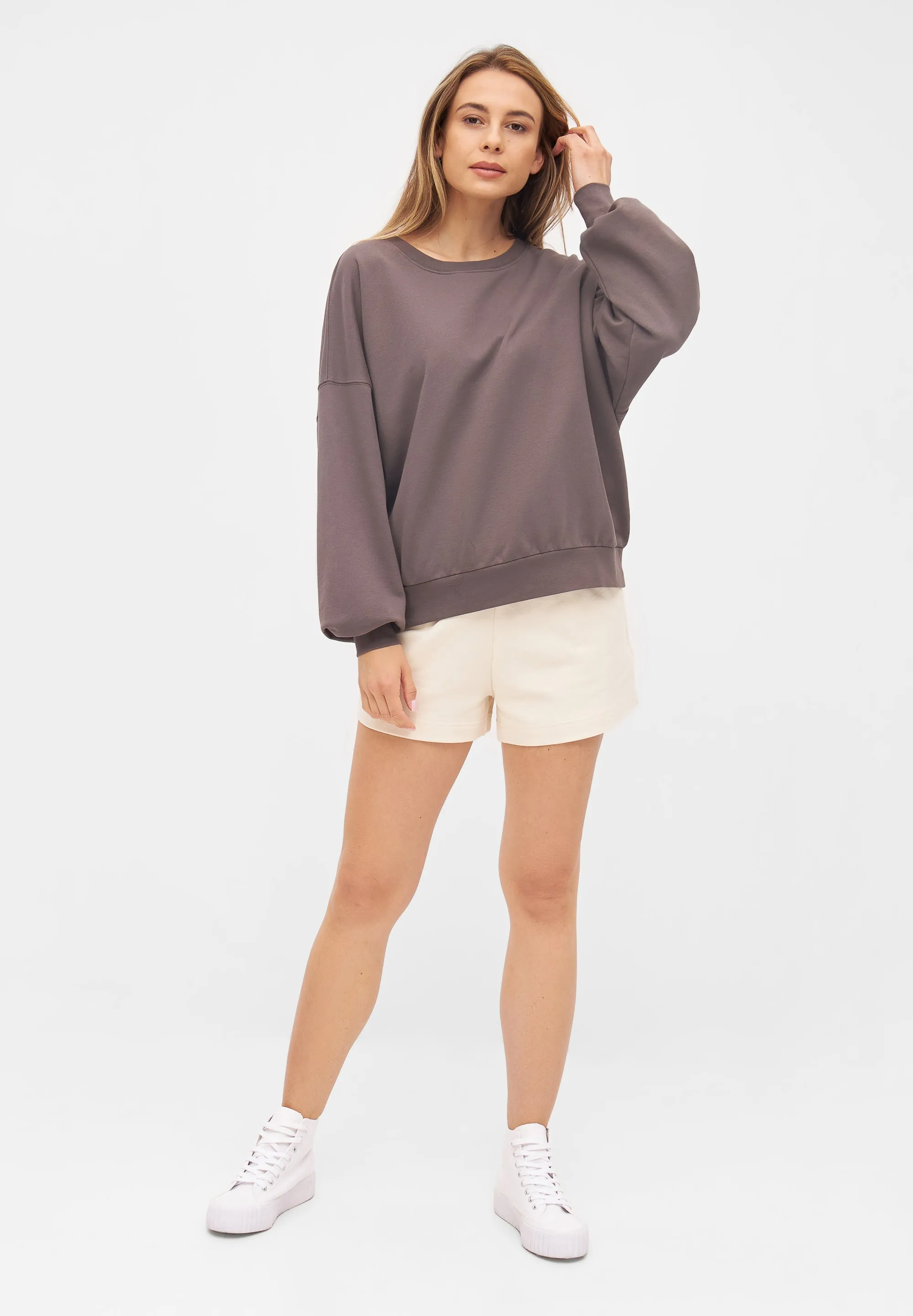 Sweater ARIANA organic cotton - Taupe Givn Berlin