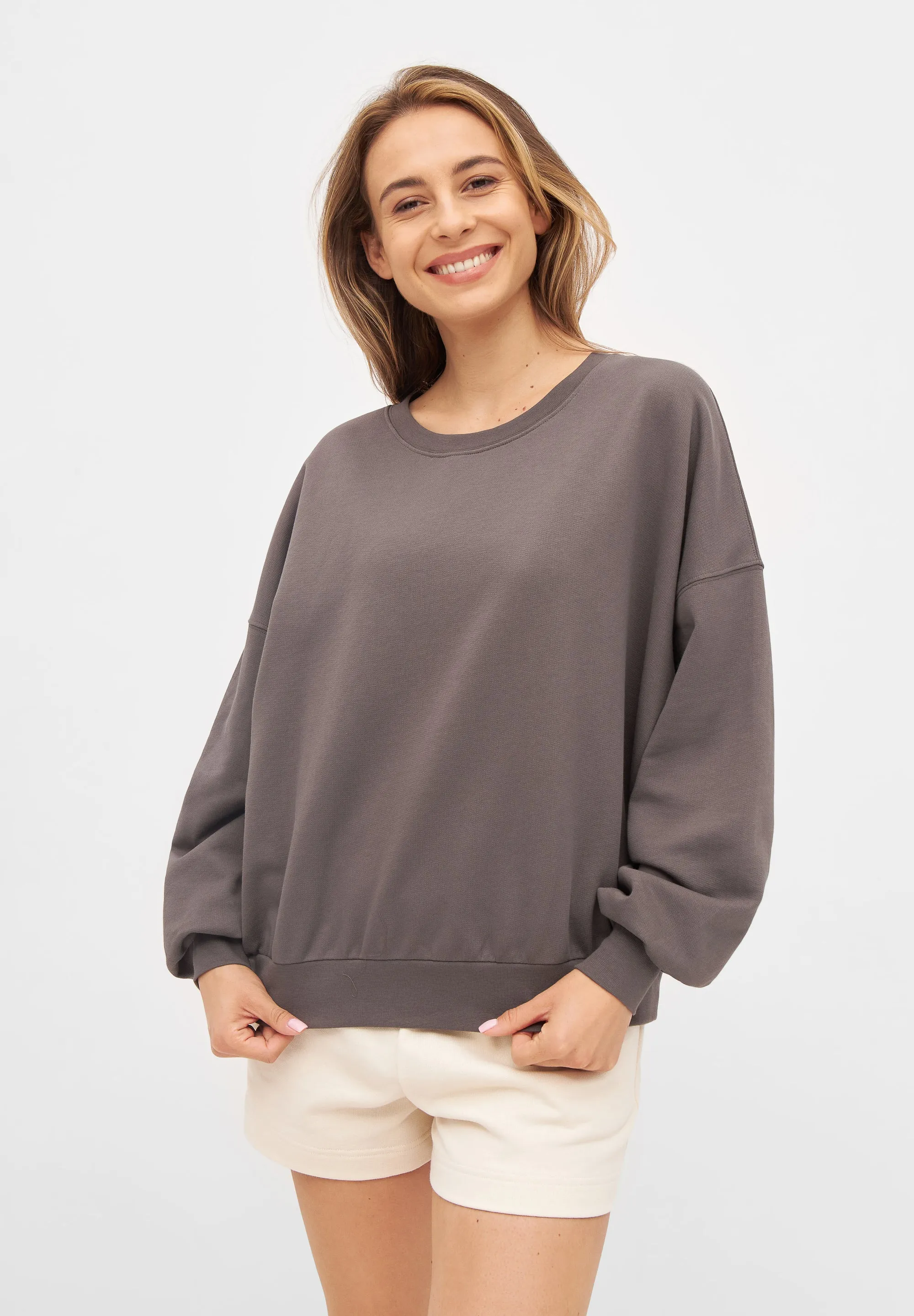 Sweater ARIANA organic cotton - Taupe Givn Berlin
