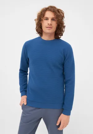 Sweater CANTON organic cotton - Ocean Blue (Rib) Givn Berlin