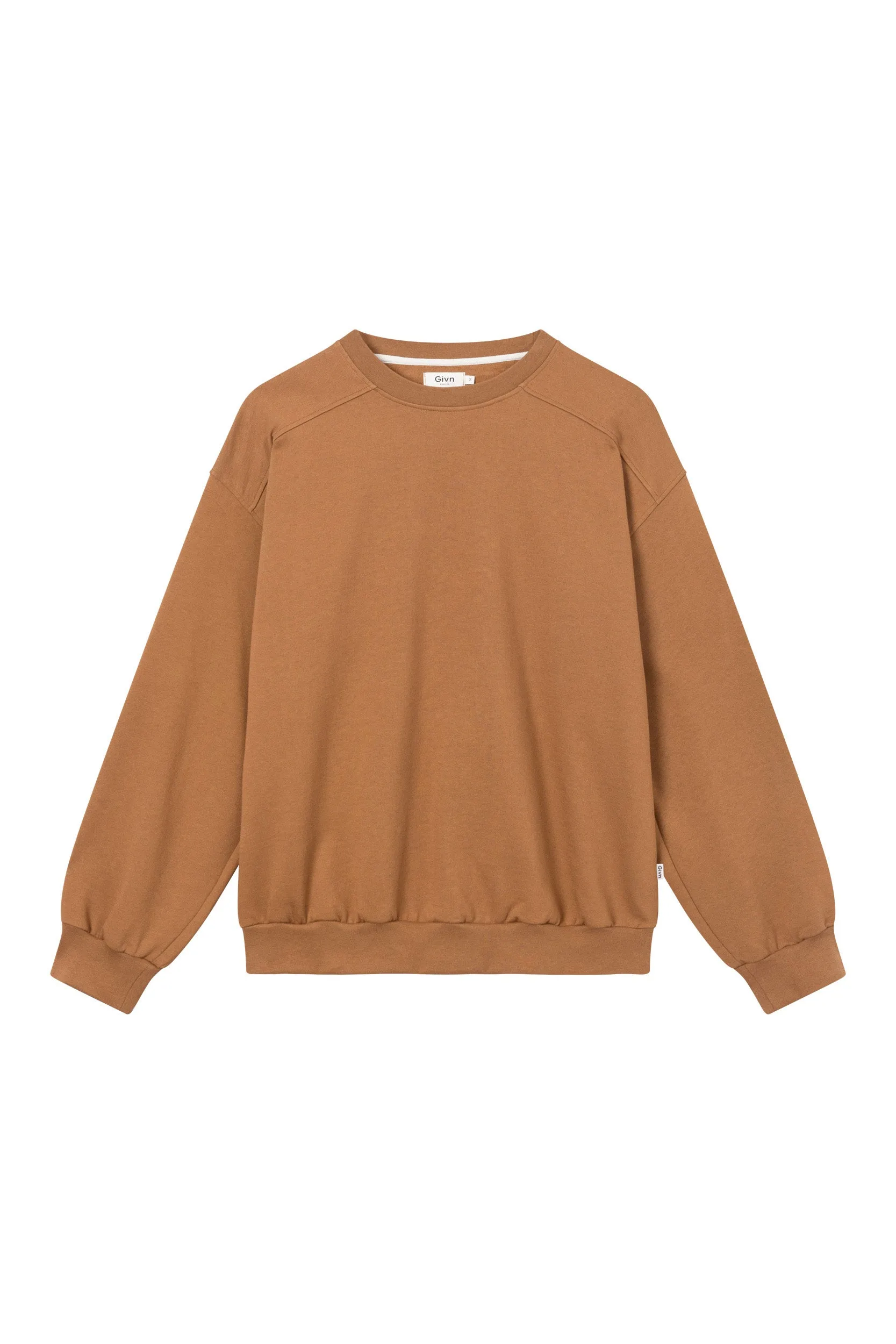 Sweater CEDRIC organic cotton - Caramel Brown Givn Berlin