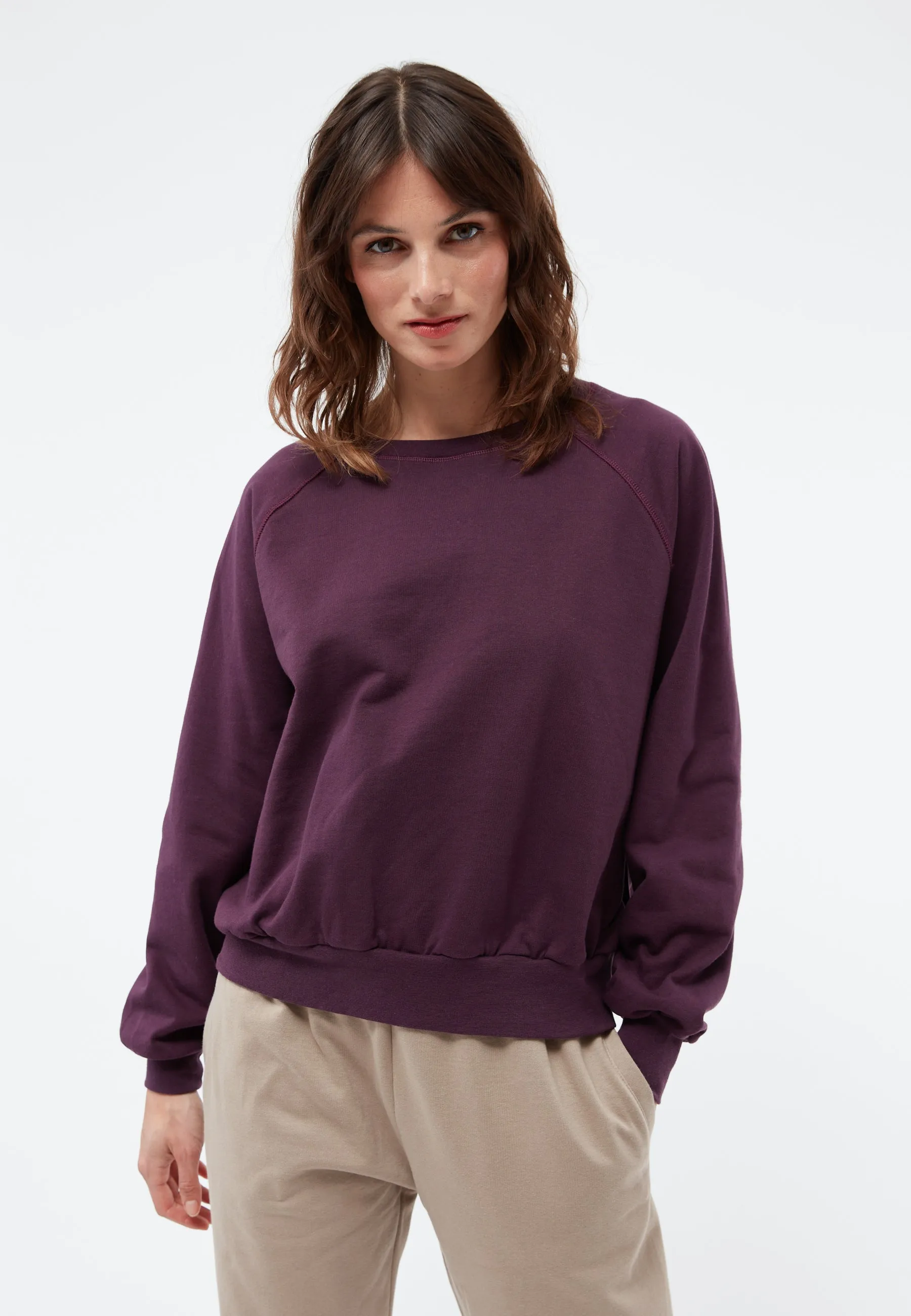 Sweater DEDE organic cotton - Dark Purple Givn Berlin