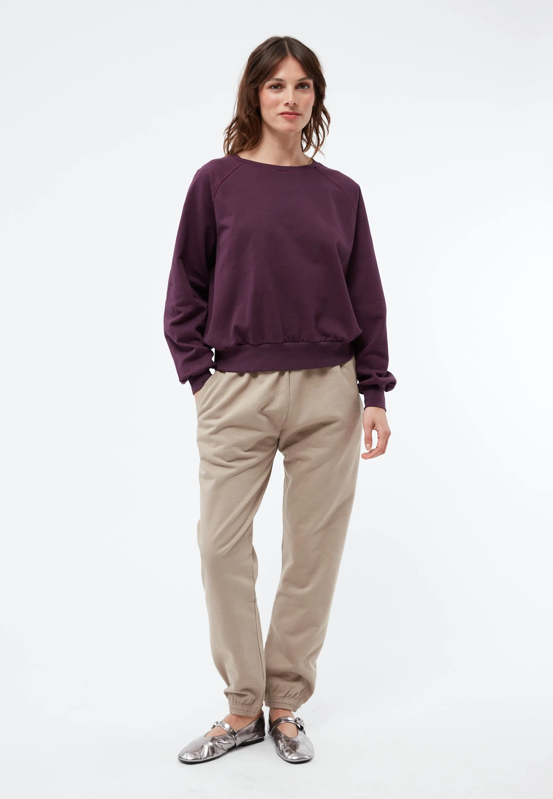 Sweater DEDE organic cotton - Dark Purple Givn Berlin