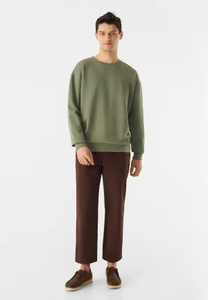 Sweater GBCEDRICO relaxed fit made from organic cotton - Nephrite Green Givn Berlin