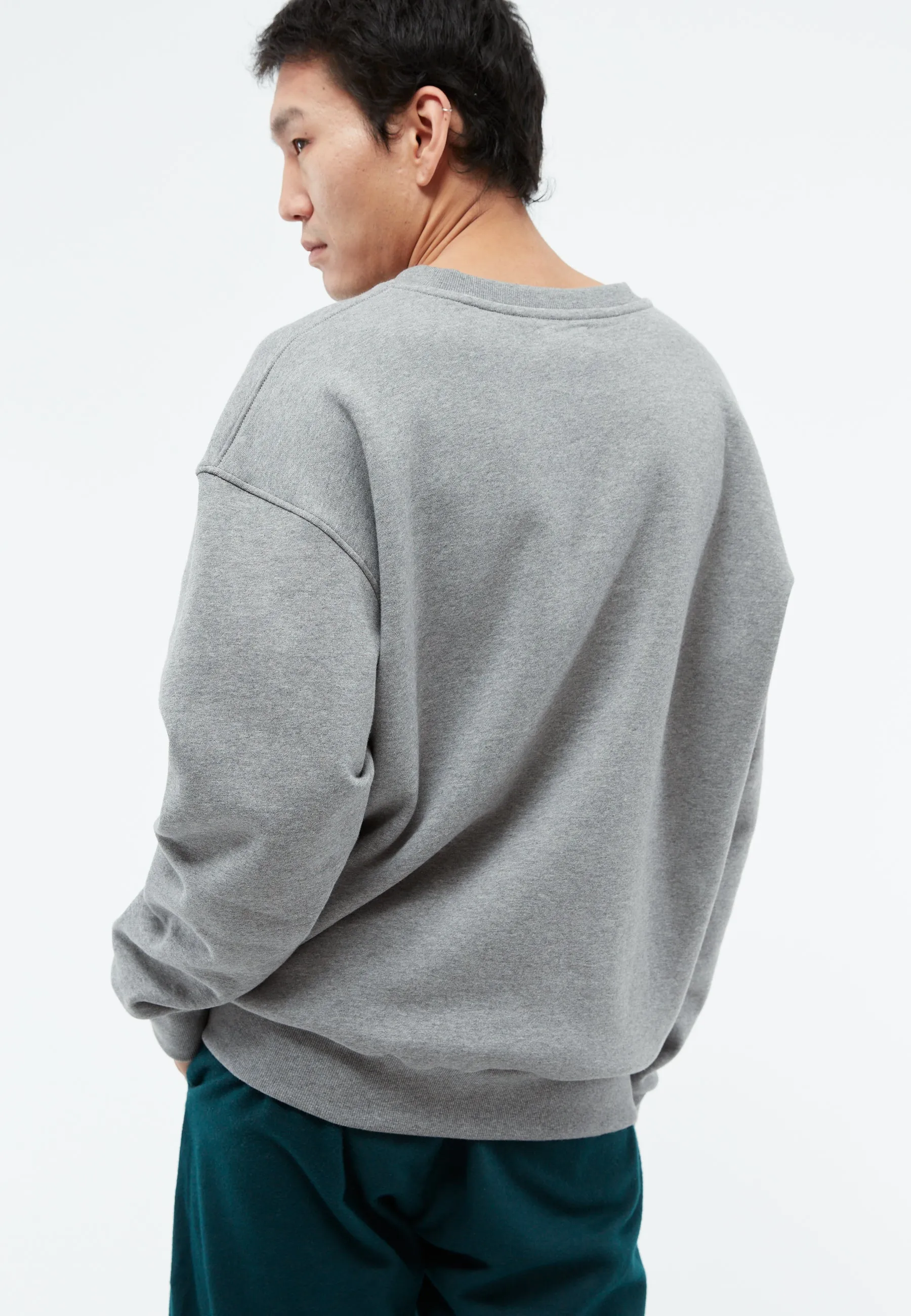 Sweater GBCEMALI relaxed fit made from organic cotton - Grey Melange Givn Berlin