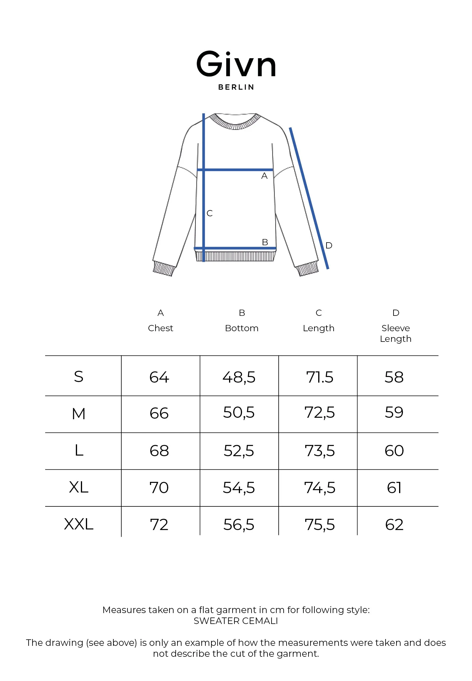 Sweater GBCEMALI relaxed fit made from organic cotton - Grey Melange Givn Berlin