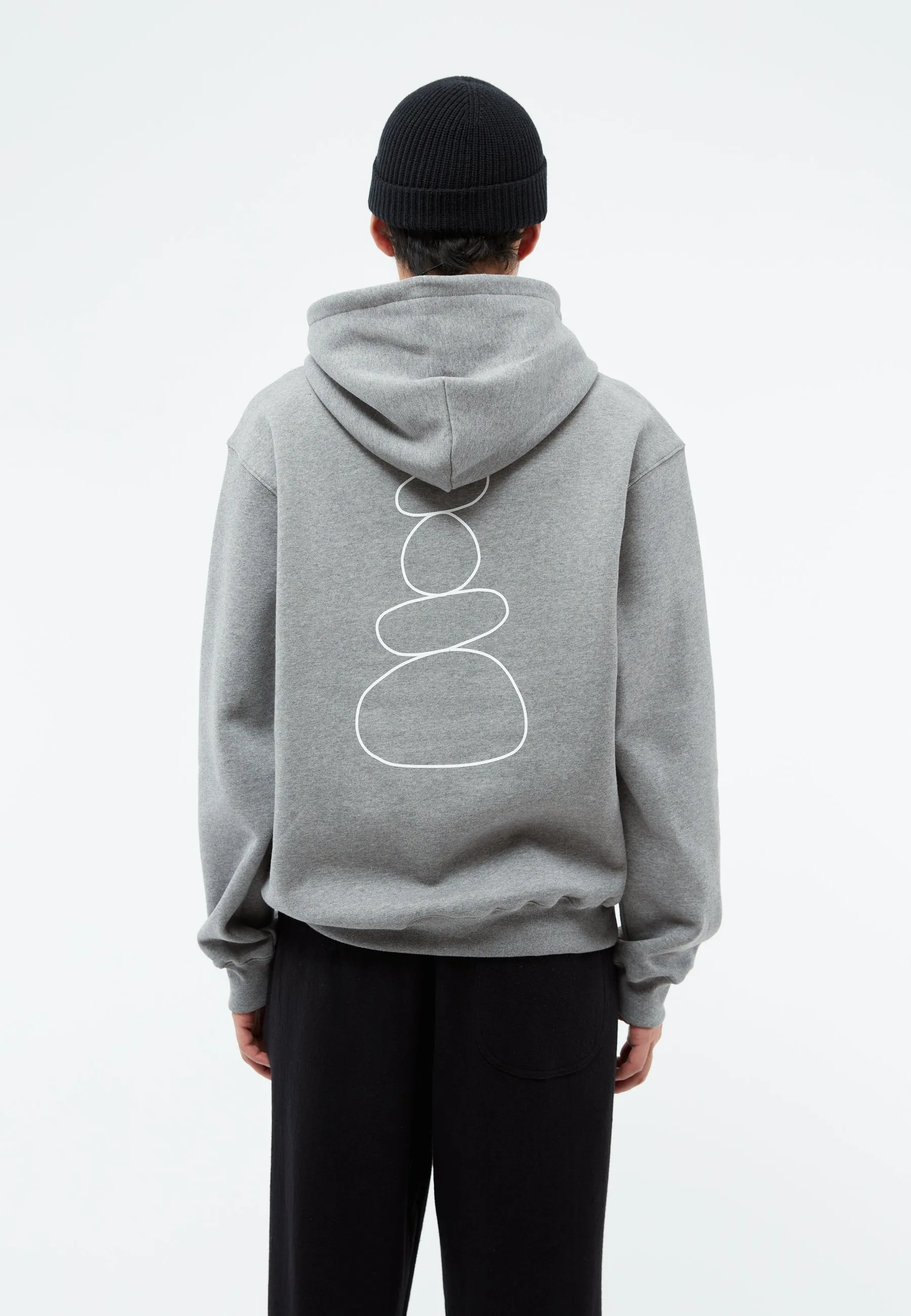 Sweater GBMALTE (Stone) relaxed fit made from organic cotton - Grey Melange Givn Berlin