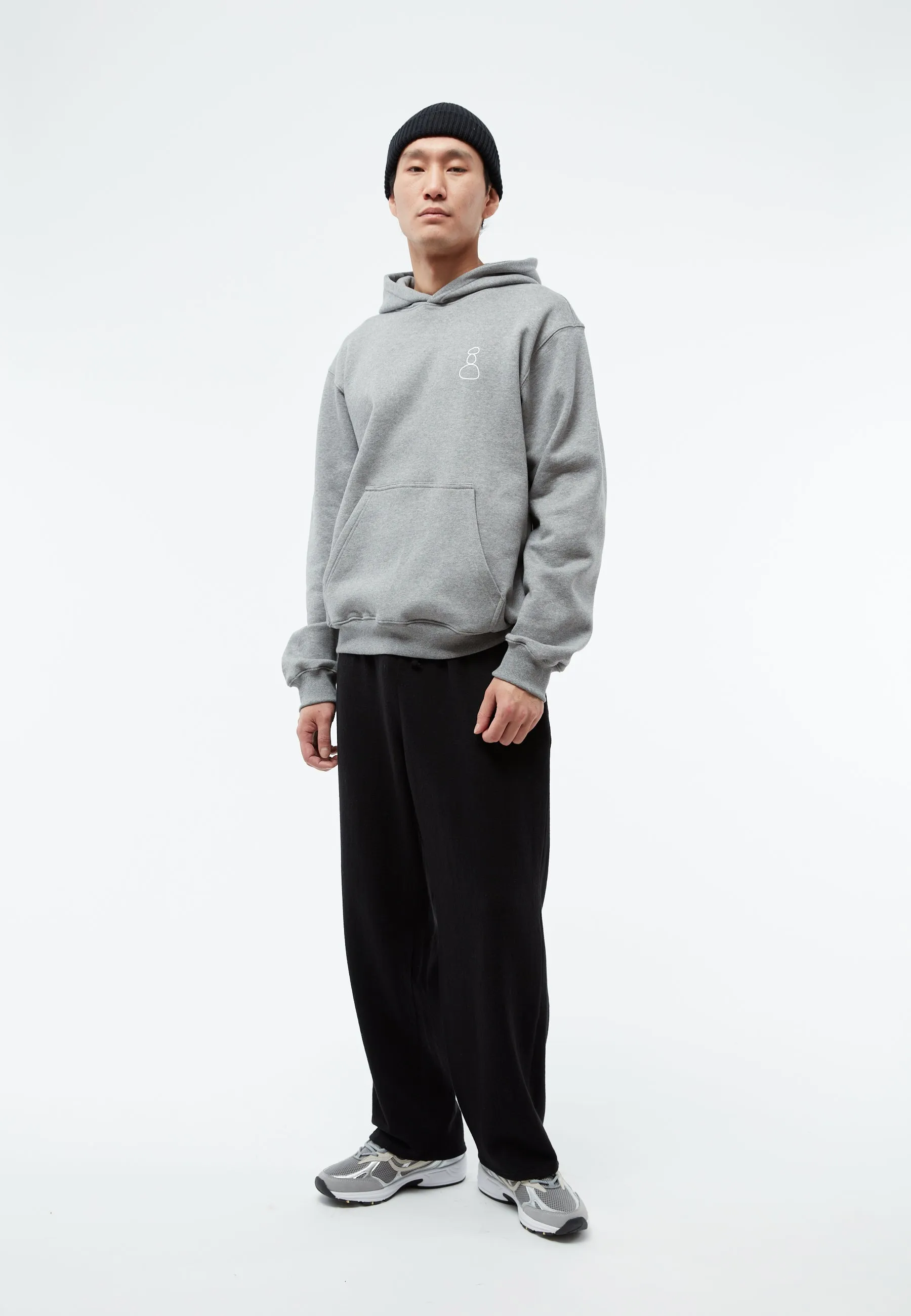 Sweater GBMALTE (Stone) relaxed fit made from organic cotton - Grey Melange Givn Berlin