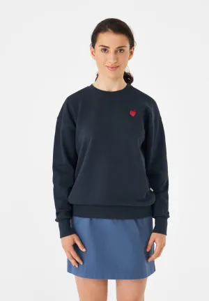 Sweater GBNURI (Heart) Relaxed Fit Made From Organic Cotton - Midnight Blue Givn Berlin