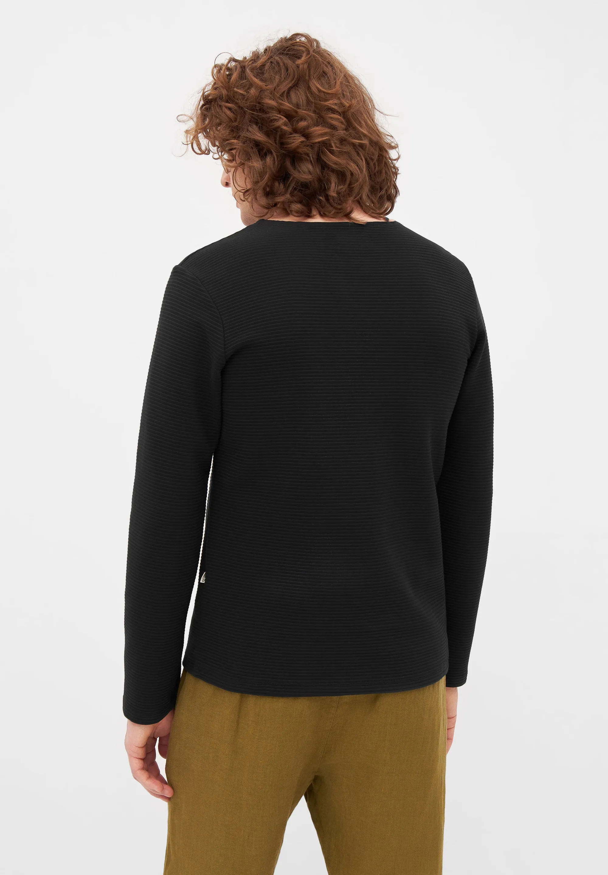 Sweater IAN organic cotton - Black (Rib) Givn Berlin