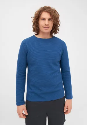 Sweater IAN organic cotton - Ocean Blue (Rib) Givn Berlin