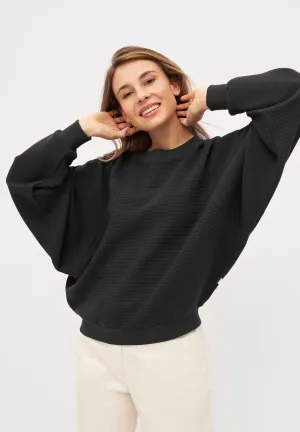 Sweater ISABEL organic cotton - Black (Rib) Givn Berlin