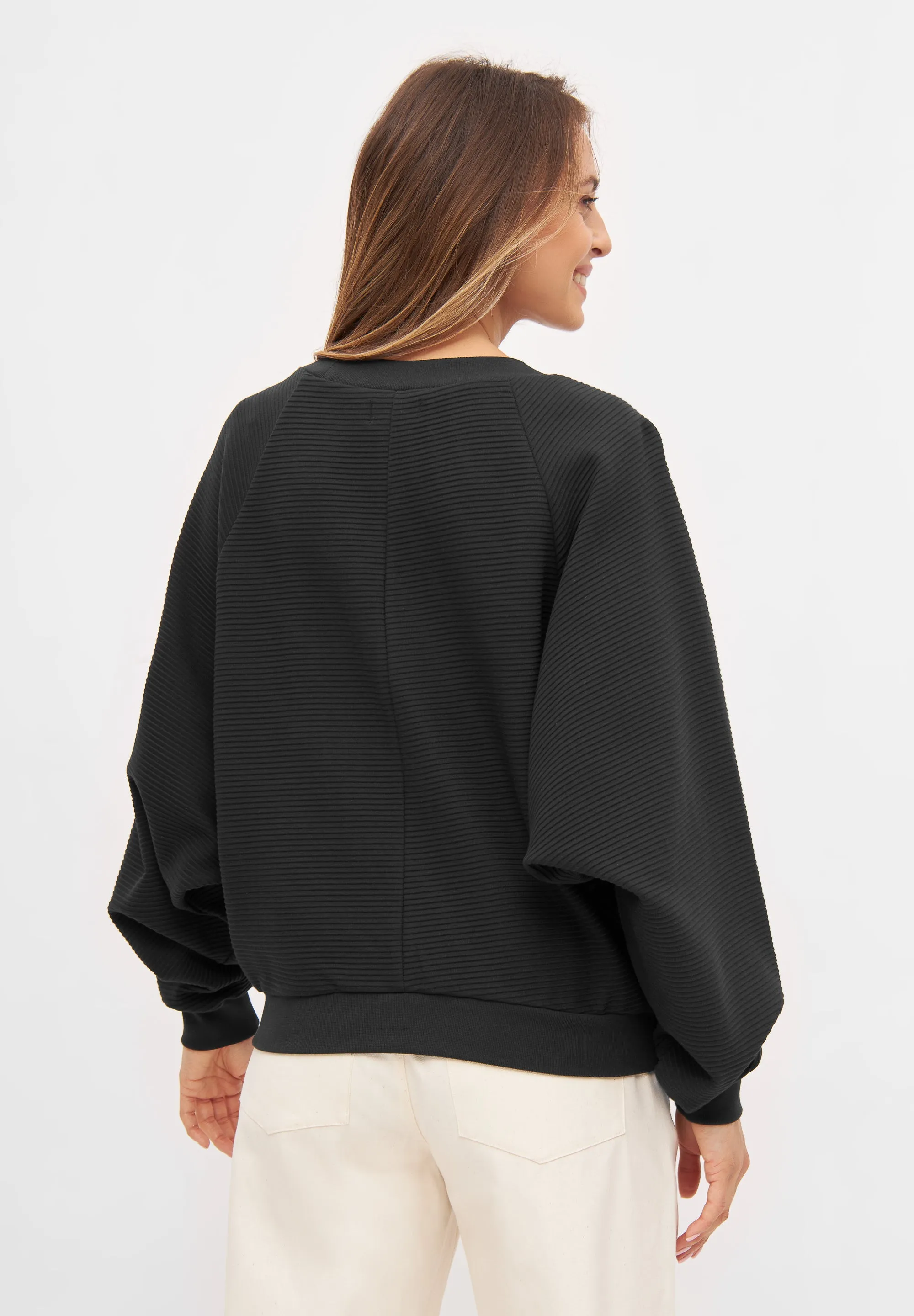 Sweater ISABEL organic cotton - Black (Rib) Givn Berlin
