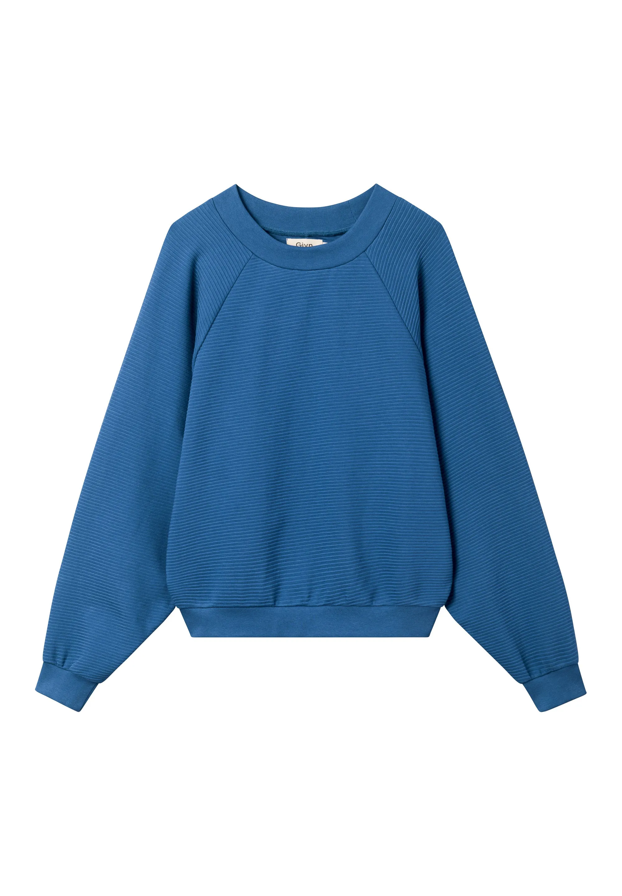Sweater ISABEL organic cotton - Ocean Blue (Rib) Givn Berlin