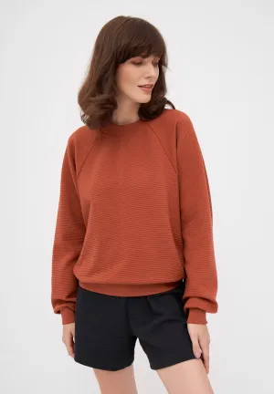 Sweater ISABEL organic cotton - Terracotta (Rib) Givn Berlin