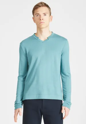Sweater MATEO in TENCEL™ Modal - Petrol Givn Berlin