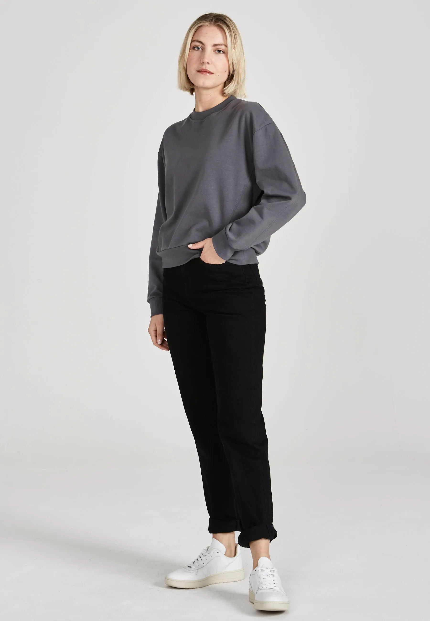 Sweatshirt AURELIE organic cotton - Shadow Grey Givn Berlin