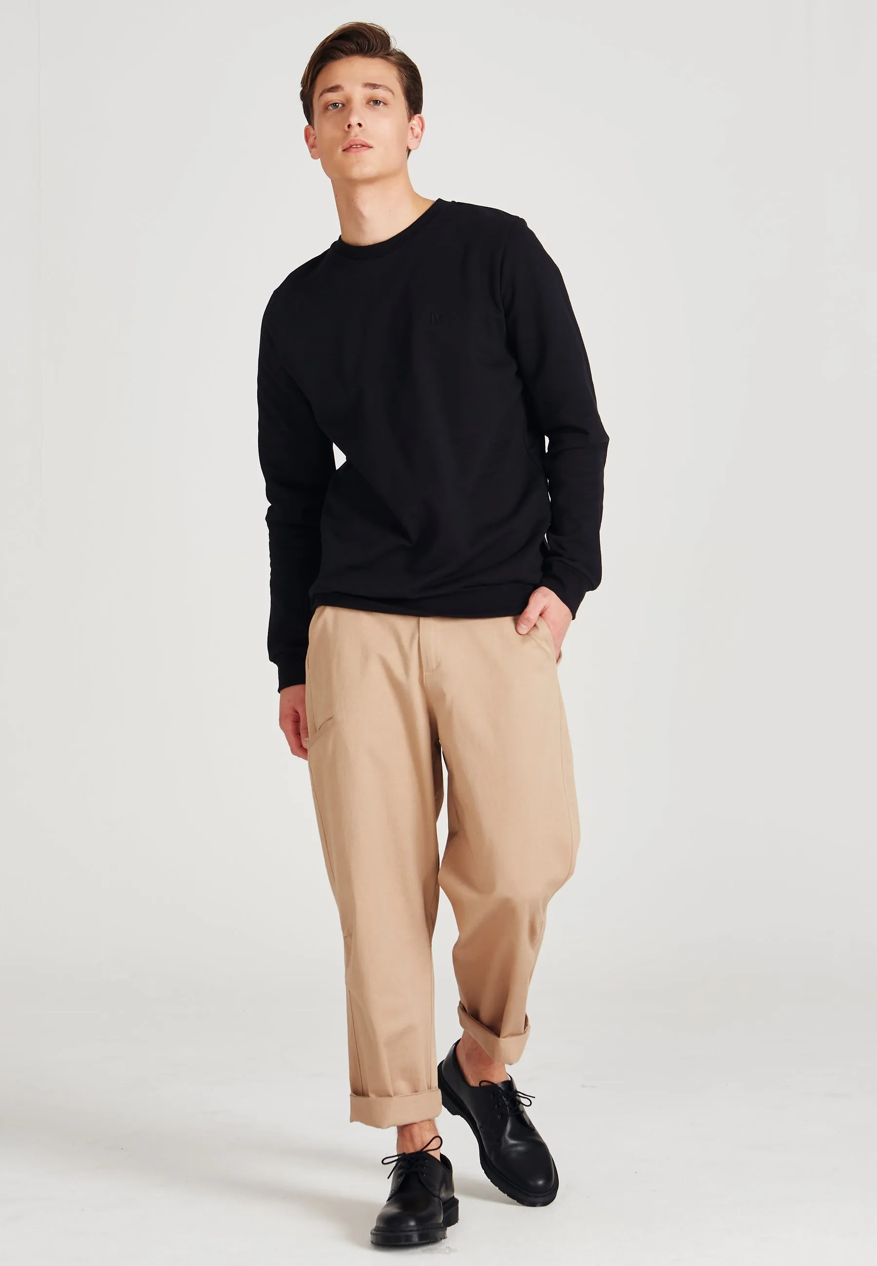 Sweatshirt CANTON organic cotton - Black Givn Berlin