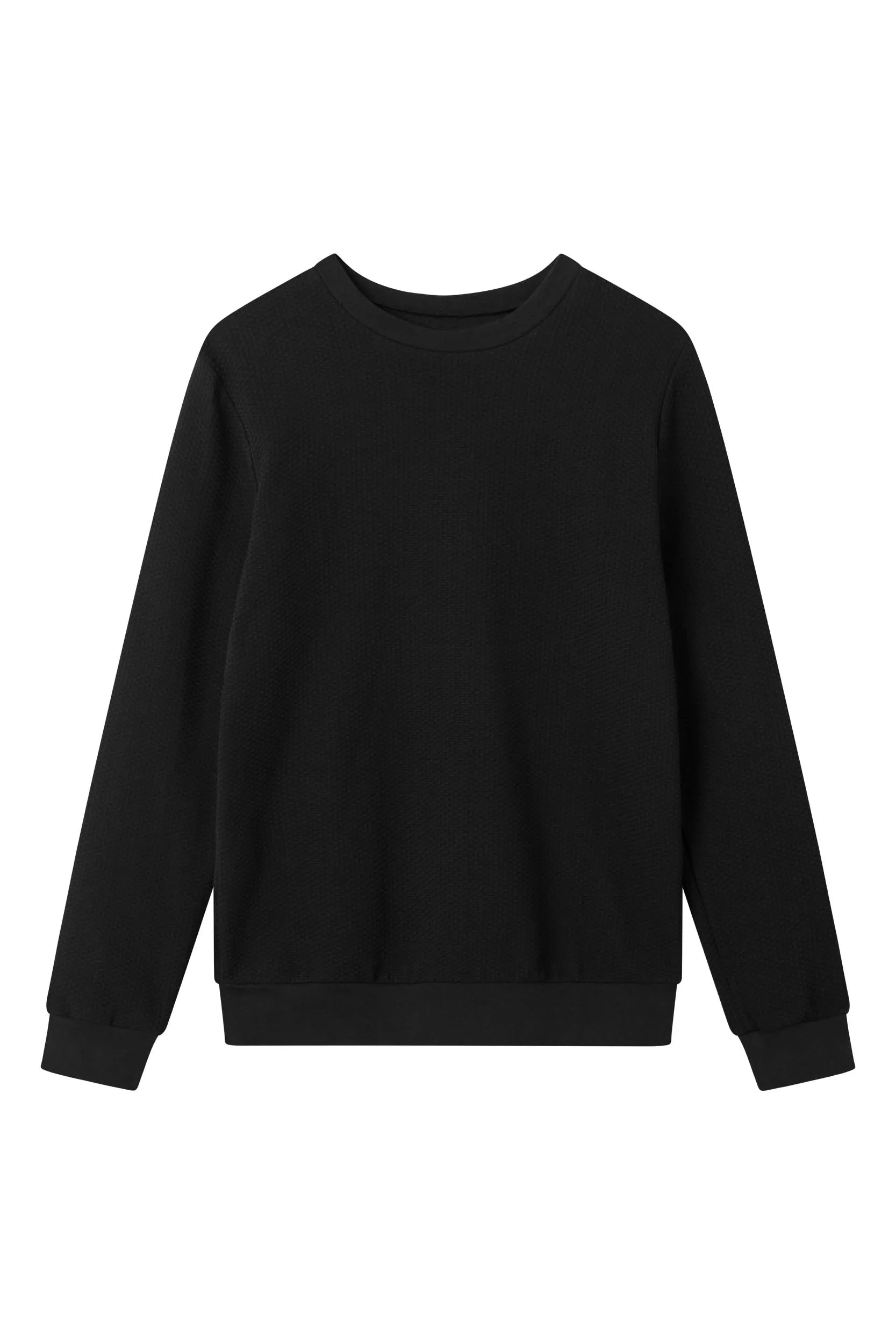 Sweatshirt CANTON organic cotton - Black (Waffle) Givn Berlin