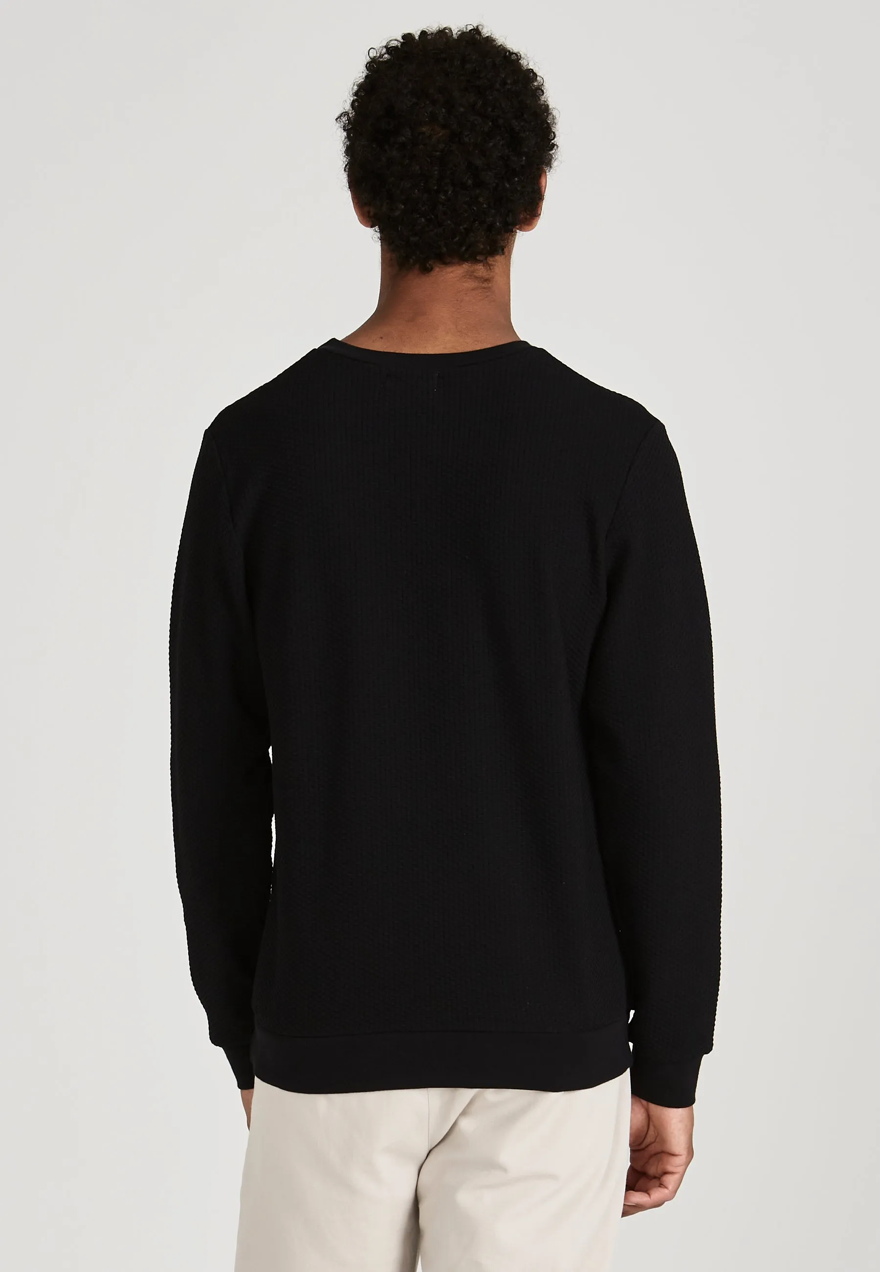 Sweatshirt CANTON organic cotton - Black (Waffle) Givn Berlin