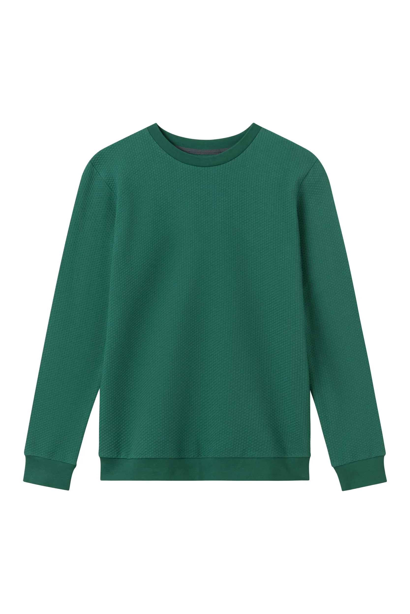 Sweatshirt CANTON organic cotton - Forest Green (Waffle) Givn Berlin