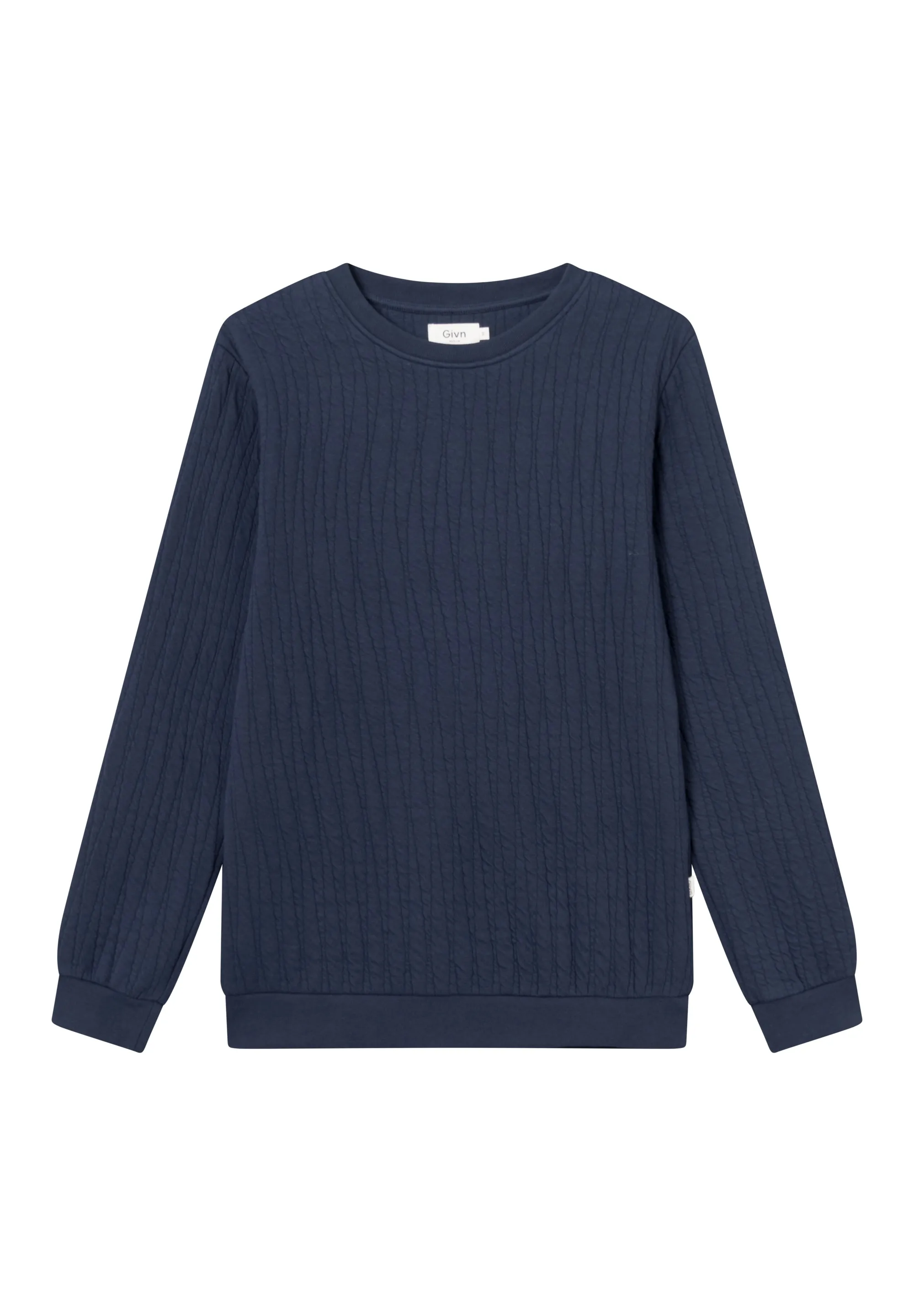 Sweatshirt CANTON organic cotton - Midnight Blue (Lines) Givn Berlin