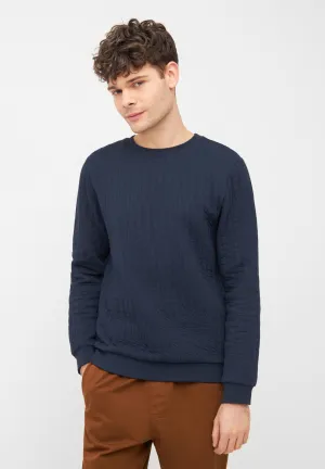 Sweatshirt CANTON organic cotton - Midnight Blue (Lines) Givn Berlin