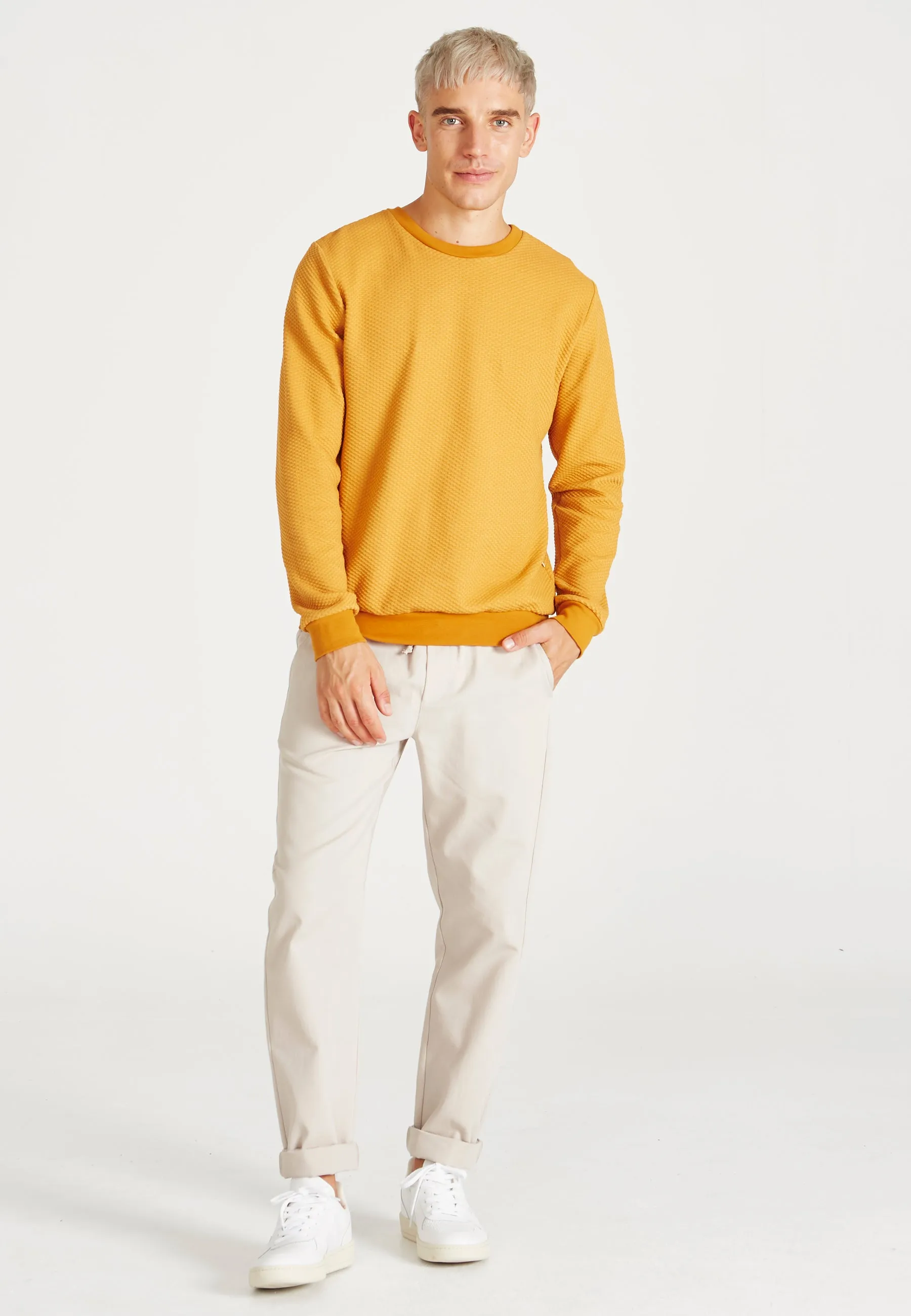 Sweatshirt CANTON organic cotton - Pecan (Waffle) Givn Berlin
